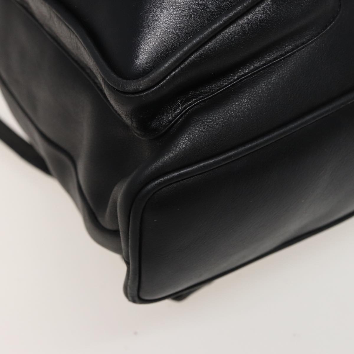 GUCCI Bamboo Backpack Leather Black 003 2058 0016 76392