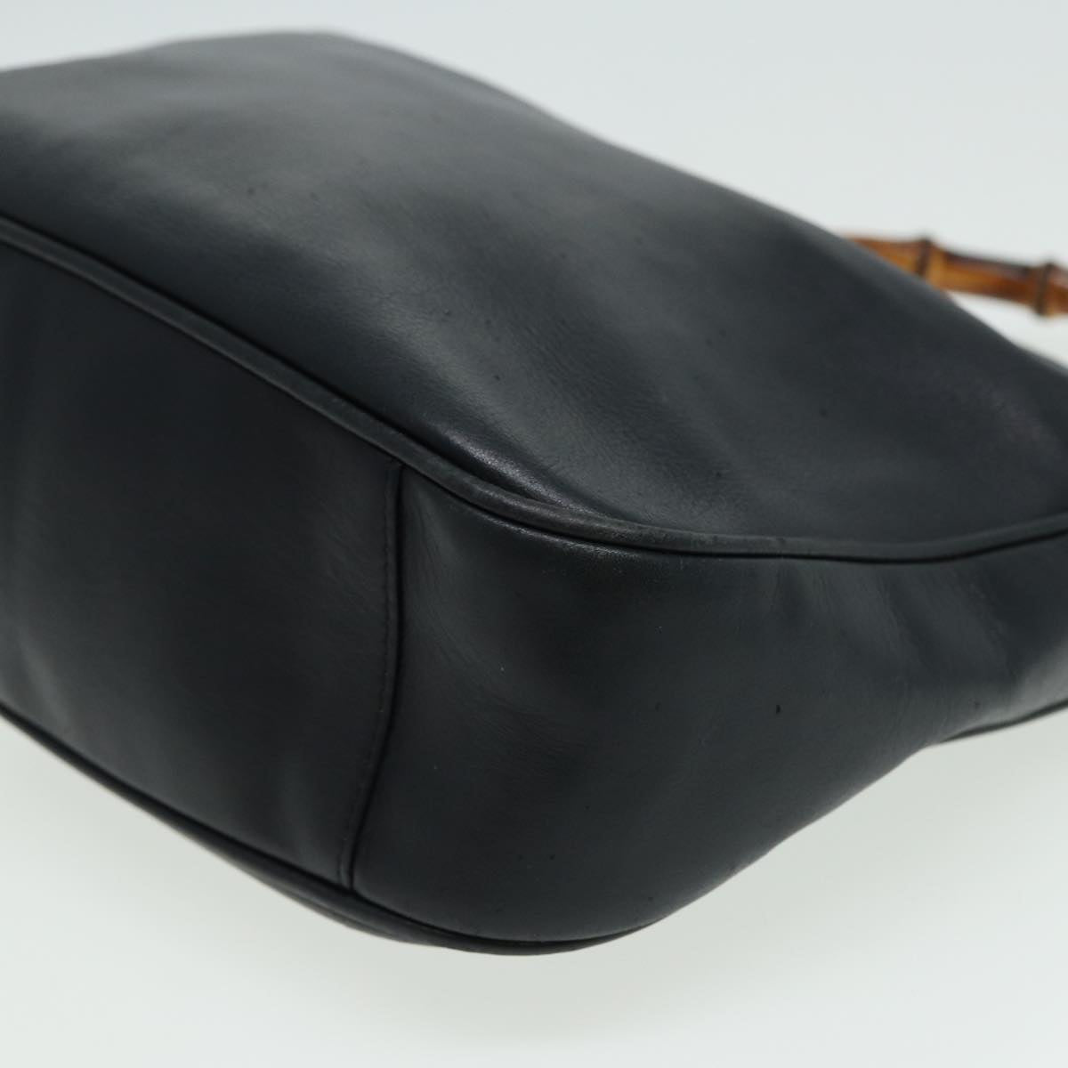 GUCCI Bamboo Shoulder Bag Leather 2way Brown 001 2113 1638 76394
