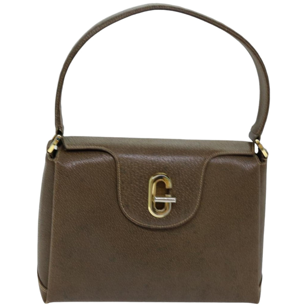 GUCCI Shoulder Bag Leather Brown 76400