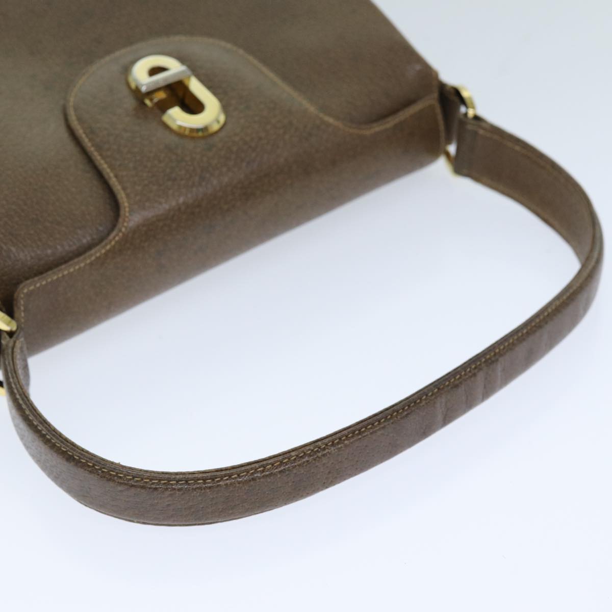 GUCCI Shoulder Bag Leather Brown 76400