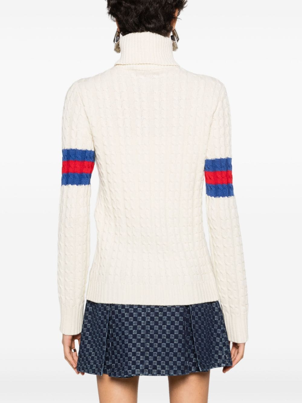 GUCCI Cable Knit Pullover Sweater for Women - SS24 Collection