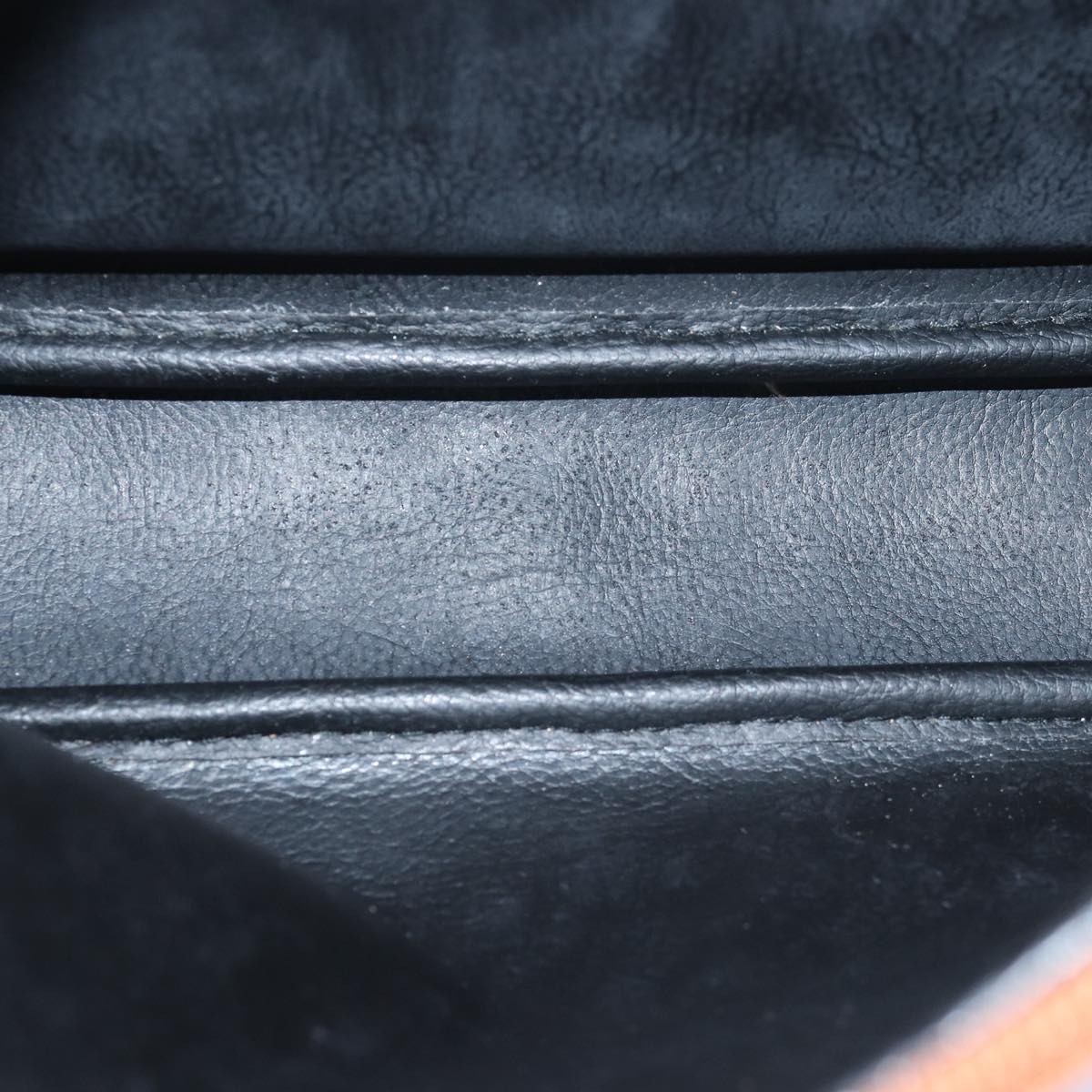 FENDI Pecan Canvas Shoulder Bag Brown Black 76475