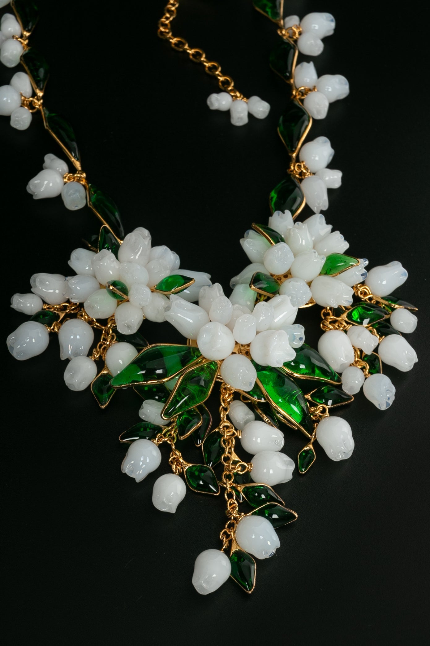 Collier plastron en pÃƒÆ’Ã‚Â¢te de verre Augustine