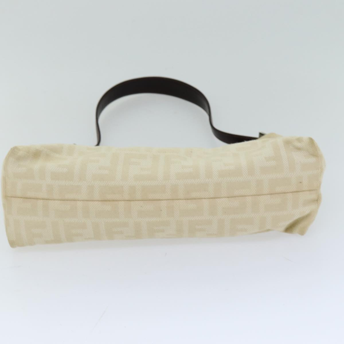 FENDI Zucca Canvas Mamma Baguette Shoulder Bag Beige 76561