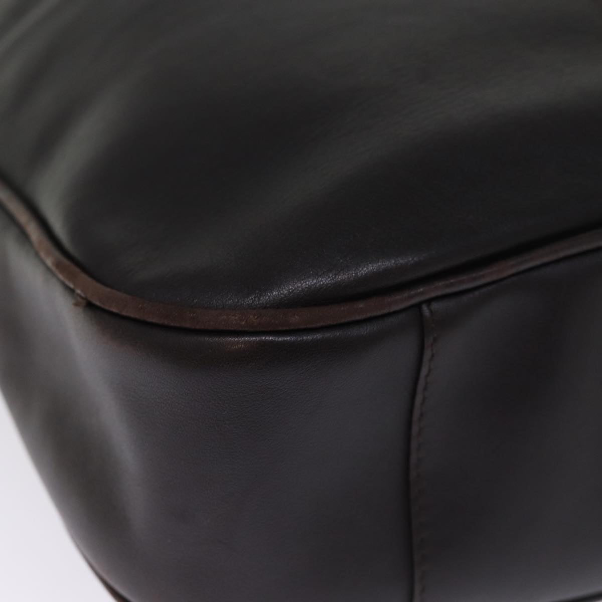 GUCCI Bamboo Hand Bag Leather Outlet 2way Black 001 1577 2123 76587