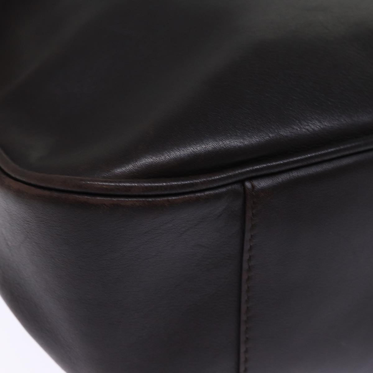 GUCCI Bamboo Hand Bag Leather Outlet 2way Black 001 1577 2123 76587