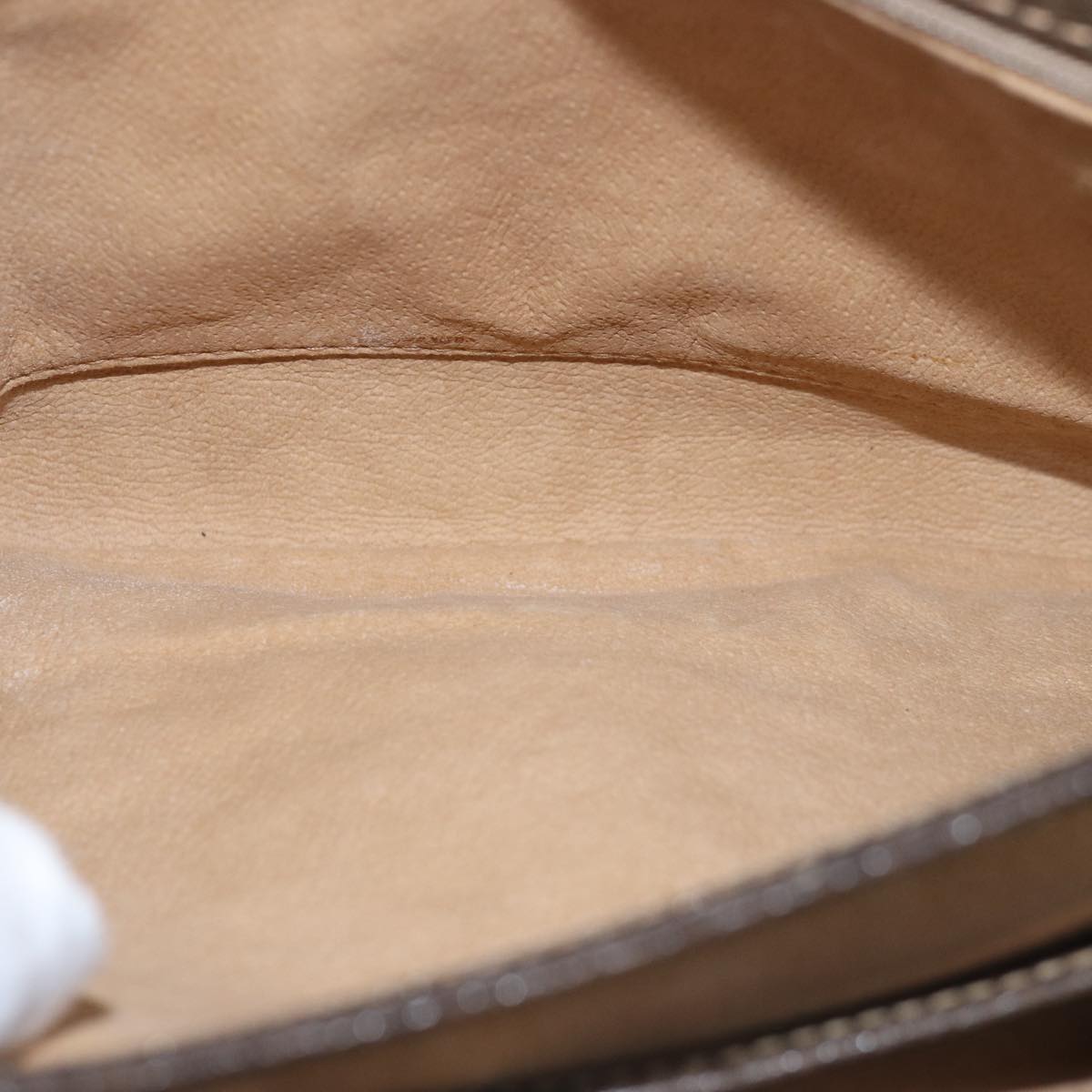 GUCCI GG Supreme Shoulder Bag PVC Leather Beige 76670