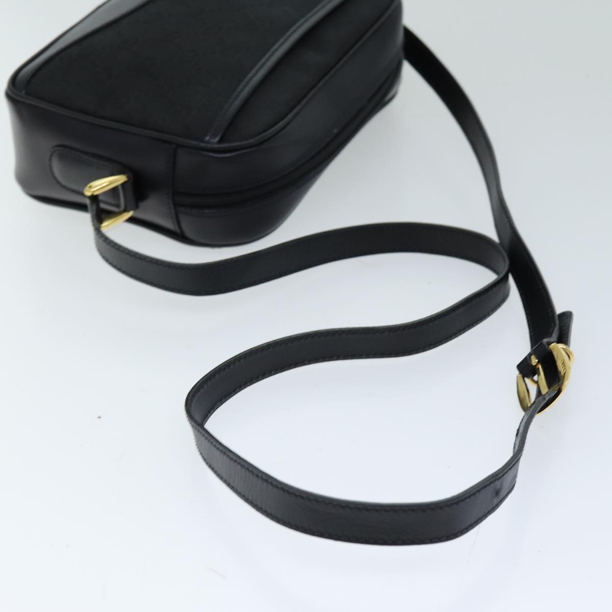 GUCCI GG Canvas Shoulder Bag Black 007 123 0225 76695