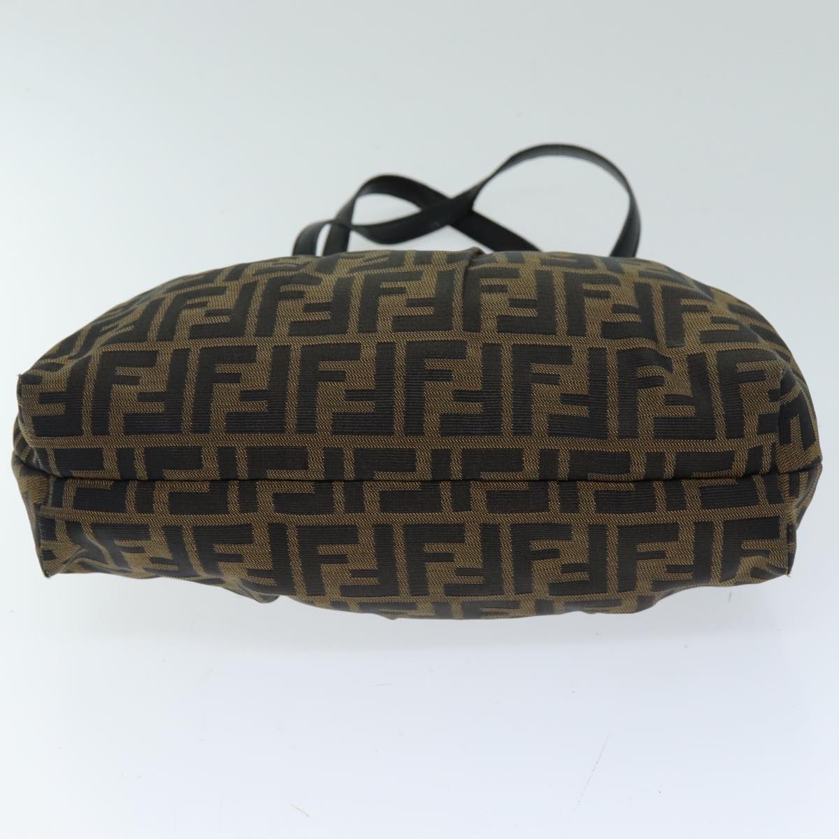 FENDI Zucca Canvas Tote Bag Black Brown 76722