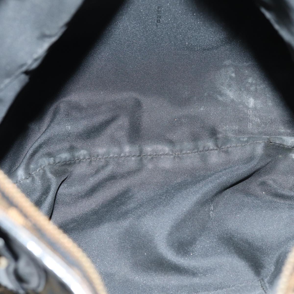 FENDI Zucca Canvas Tote Bag Black Brown 76722
