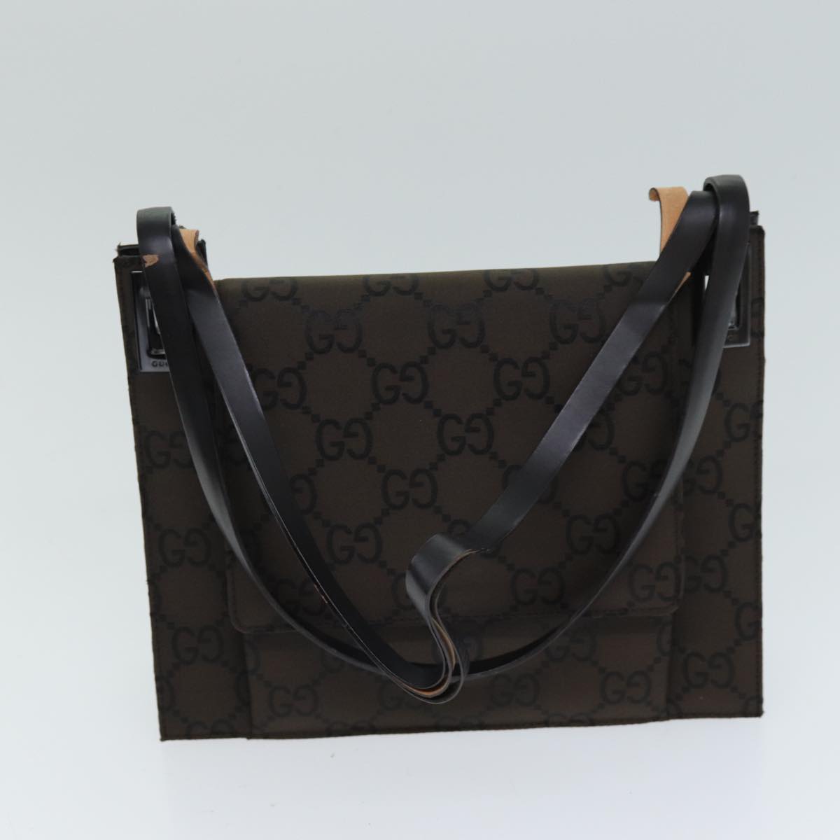 GUCCI GG Canvas Hand Bag 3Set Black Brown 76727