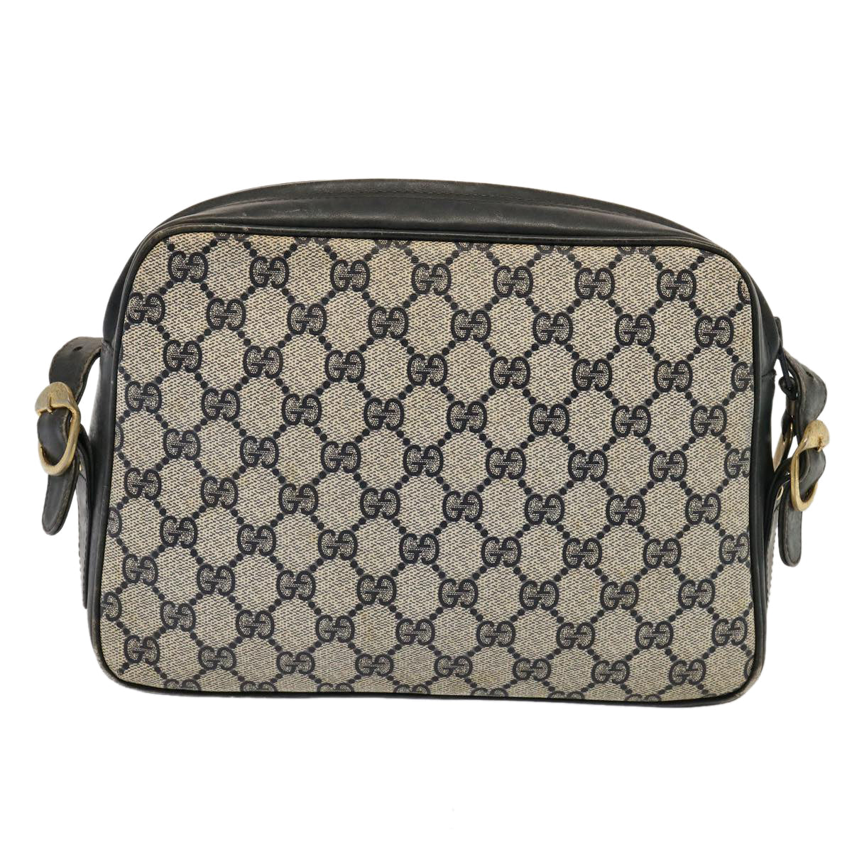GUCCI GG Supreme Shoulder Bag PCV Navy 001 256 1066 76733