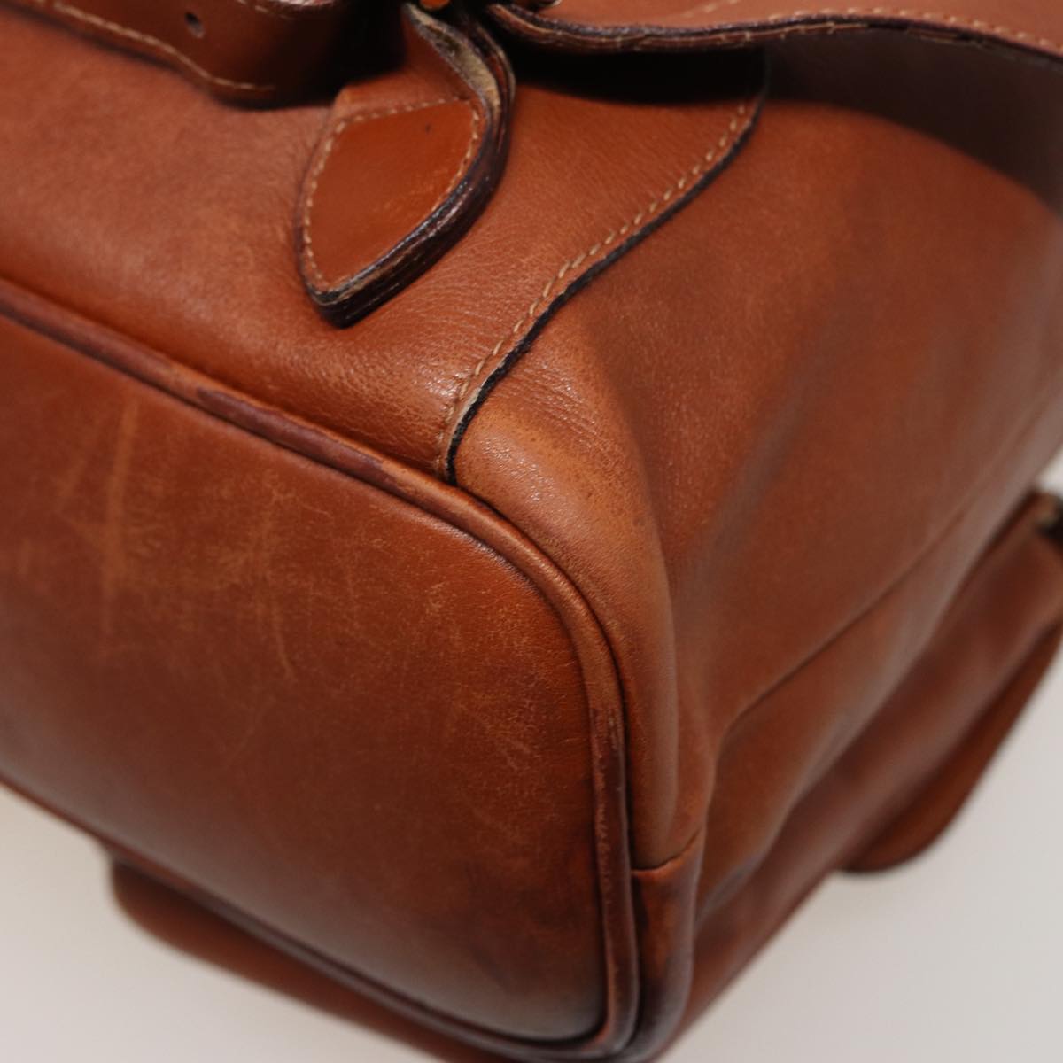 GUCCI Bamboo Backpack Leather Brown 003 2058 0016 76808