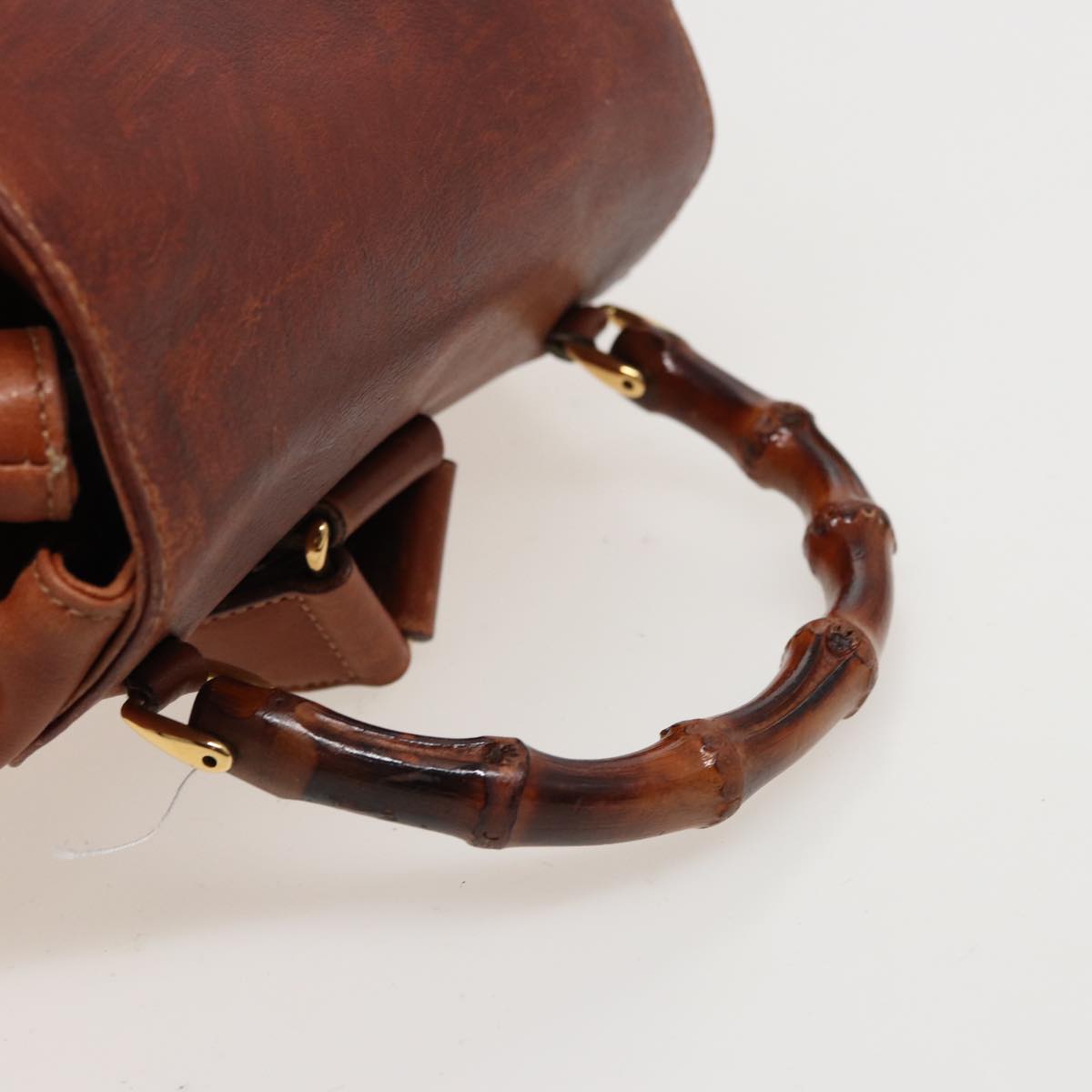 GUCCI Bamboo Backpack Leather Brown 003 2058 0016 76808