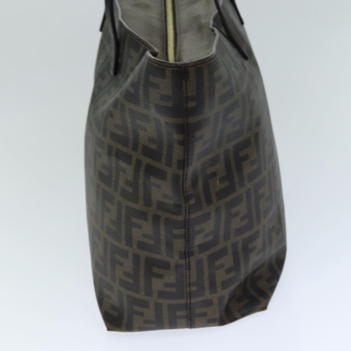 FENDI Zucca Canvas Tote Bag Black Brown 76812