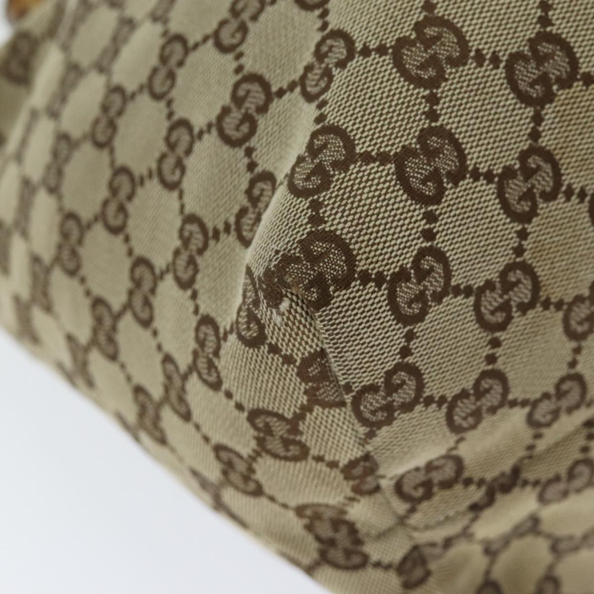 GUCCI GG Canvas Tote Bag Beige 218780 76843
