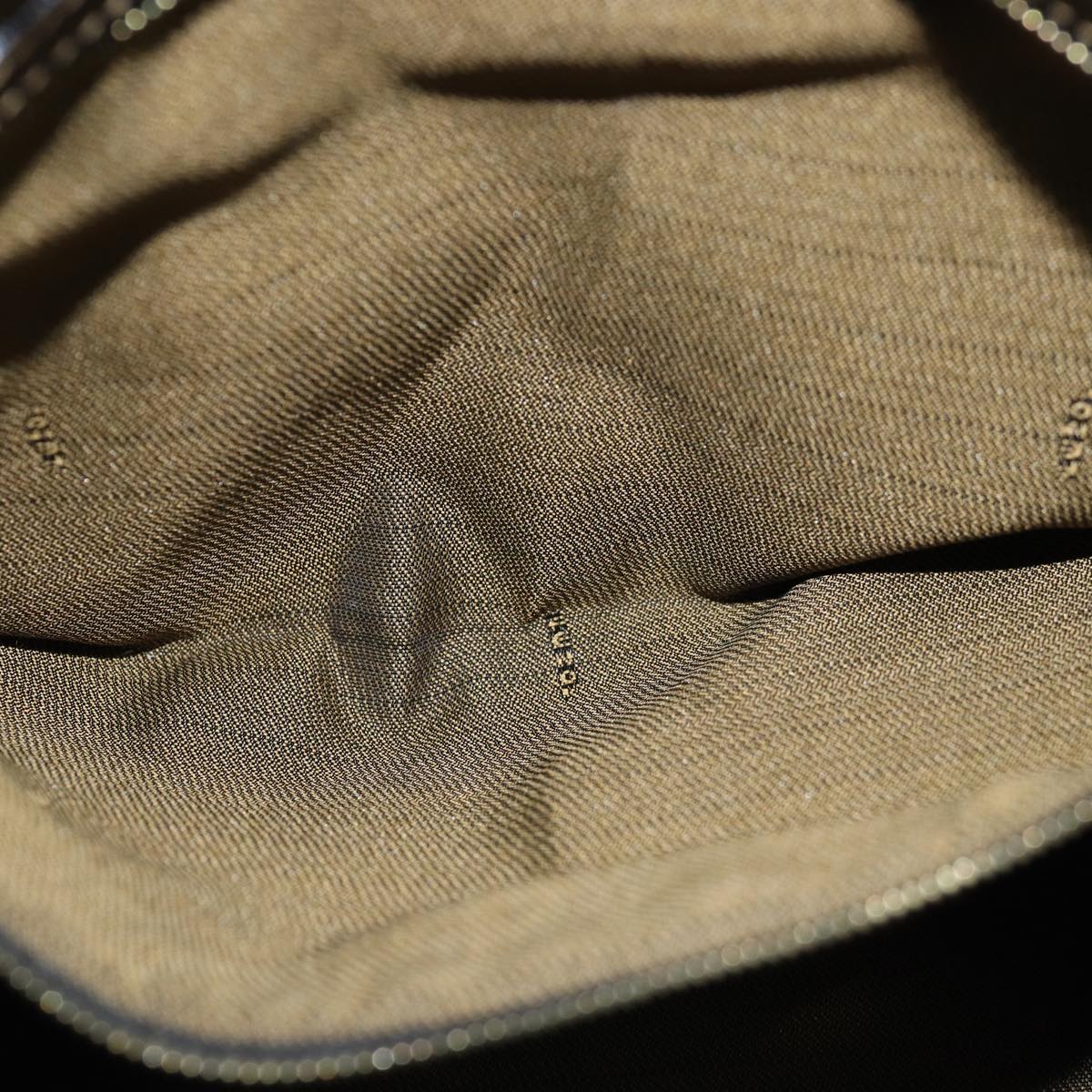 FENDI Zucca Canvas Hand Bag 2way Brown Black 76858