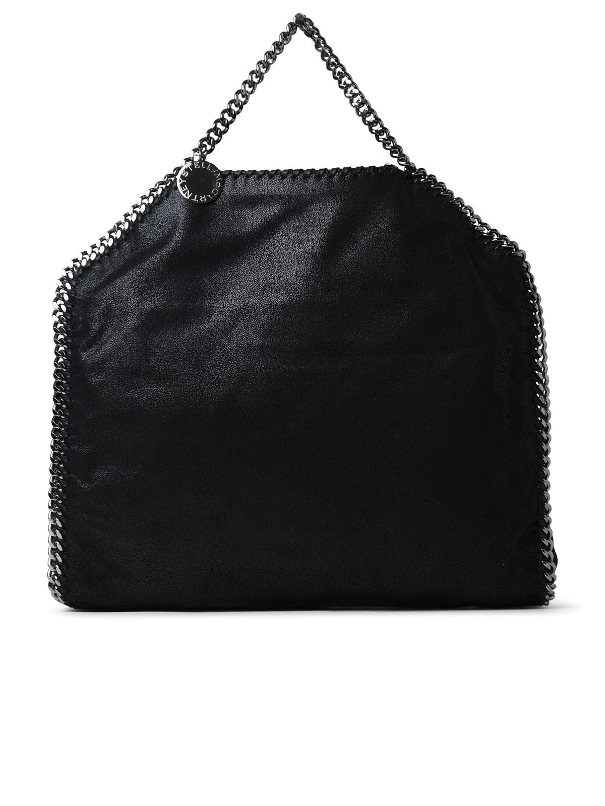 Stella Mccartney Black Polyester Falabella 3 Chain Handbag Woman