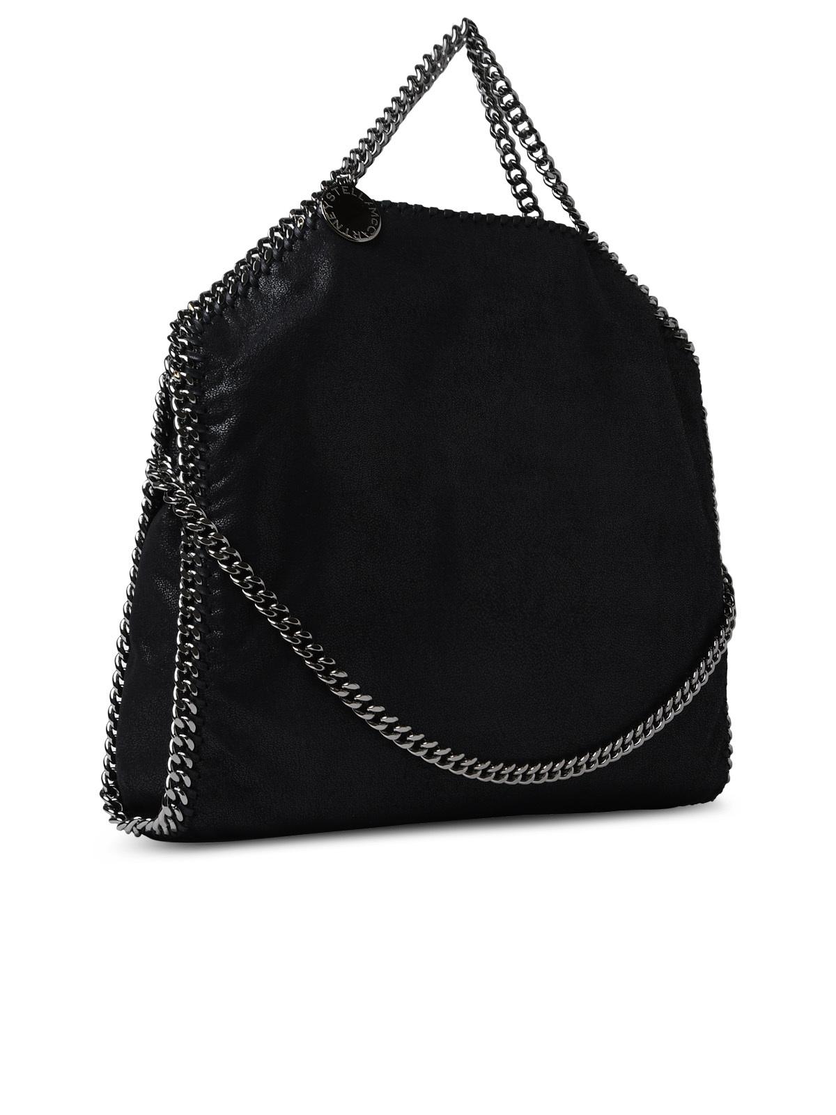 Stella Mccartney Black Polyester Falabella 3 Chain Handbag Woman