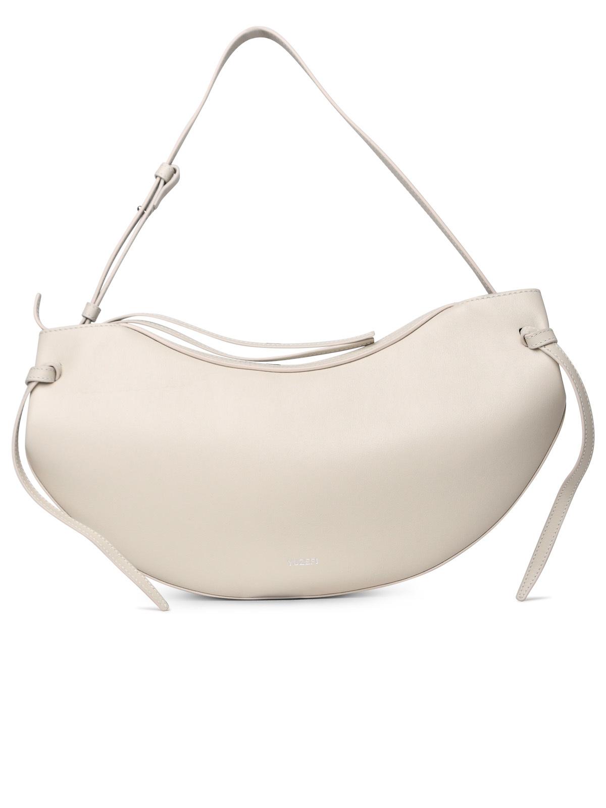 Yuzefi White Leather Bag Woman