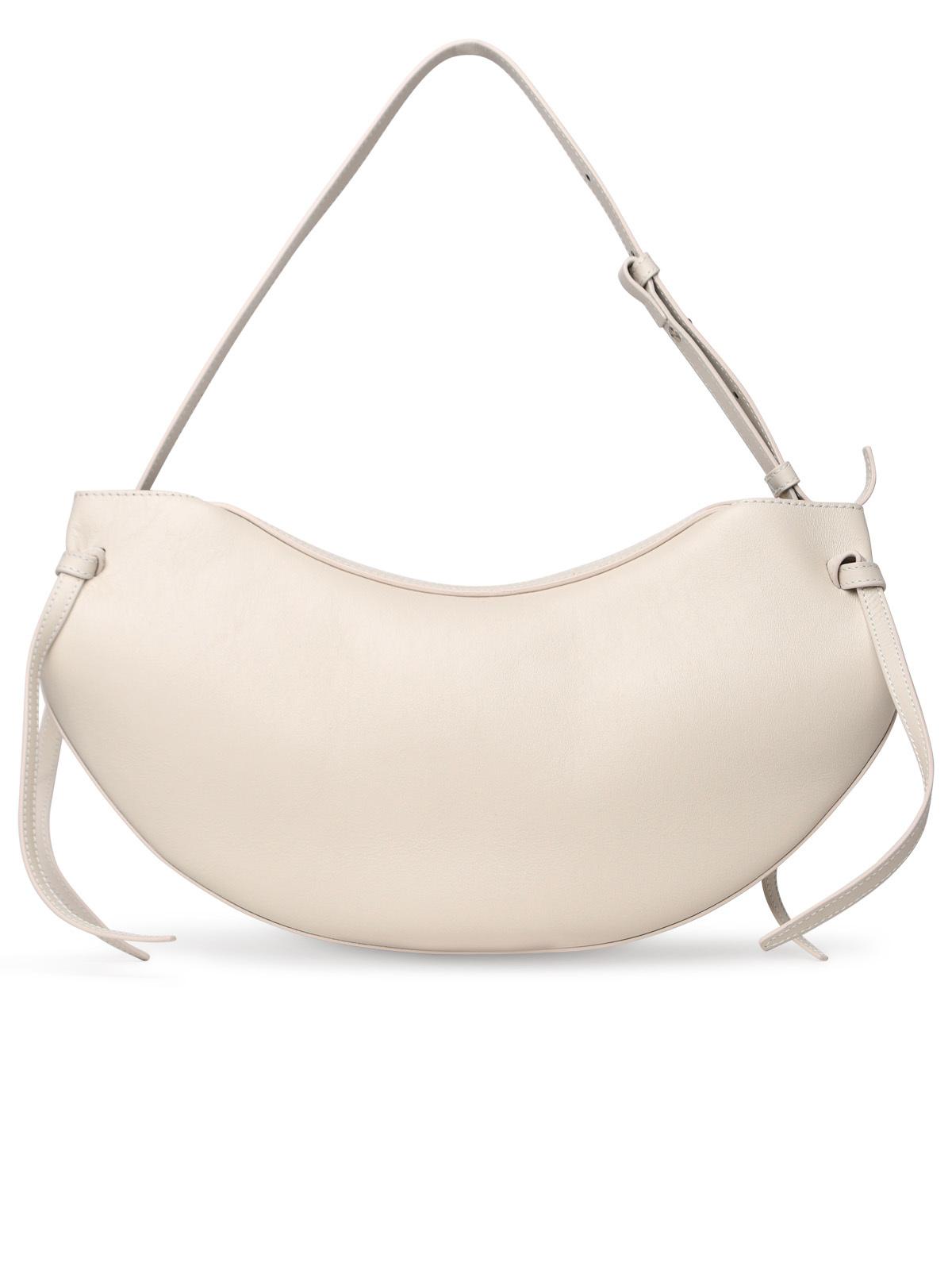 Yuzefi White Leather Bag Woman