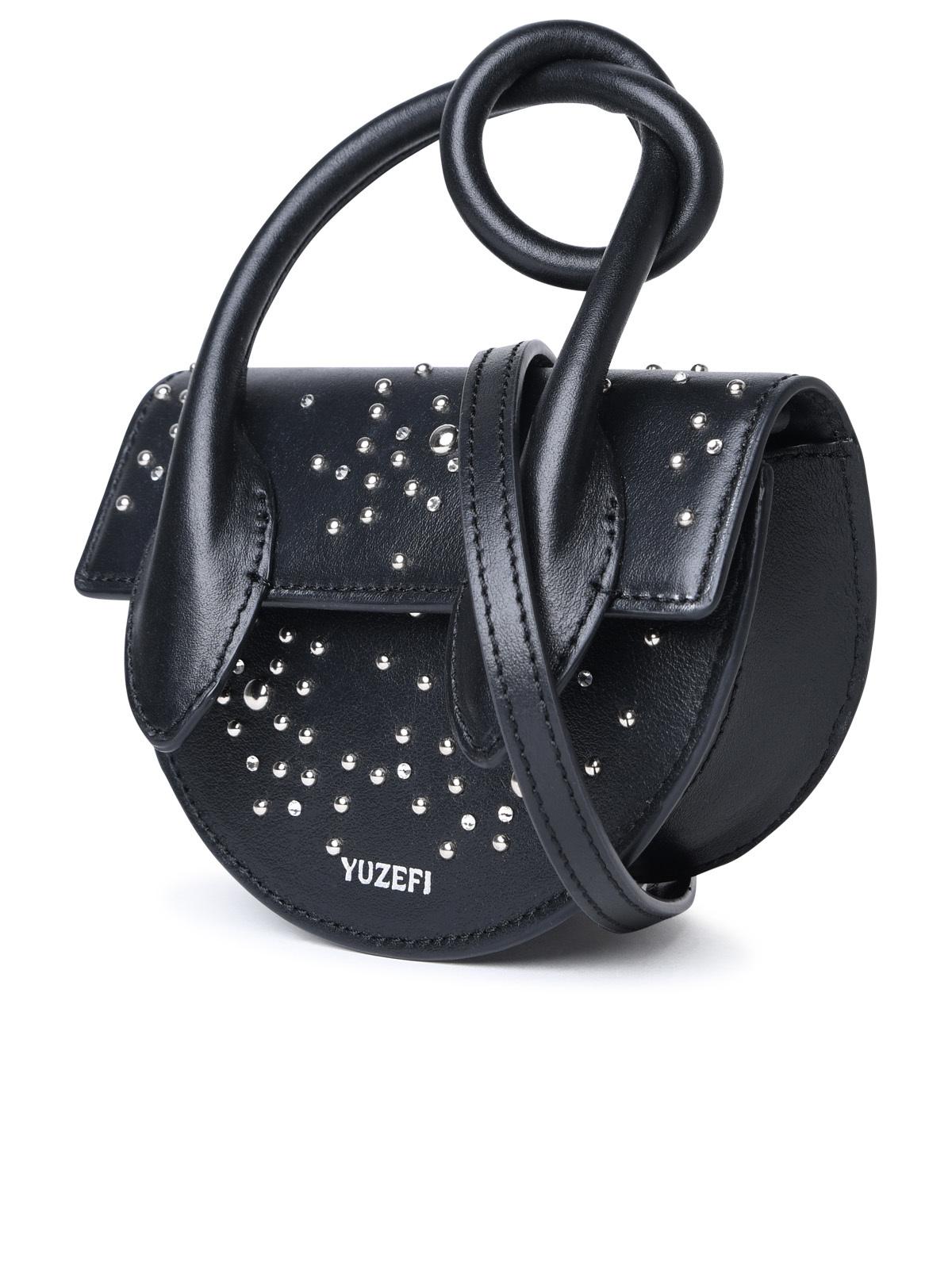 Yuzefi 'Pretzel' Mini Bag In Black Leather Woman
