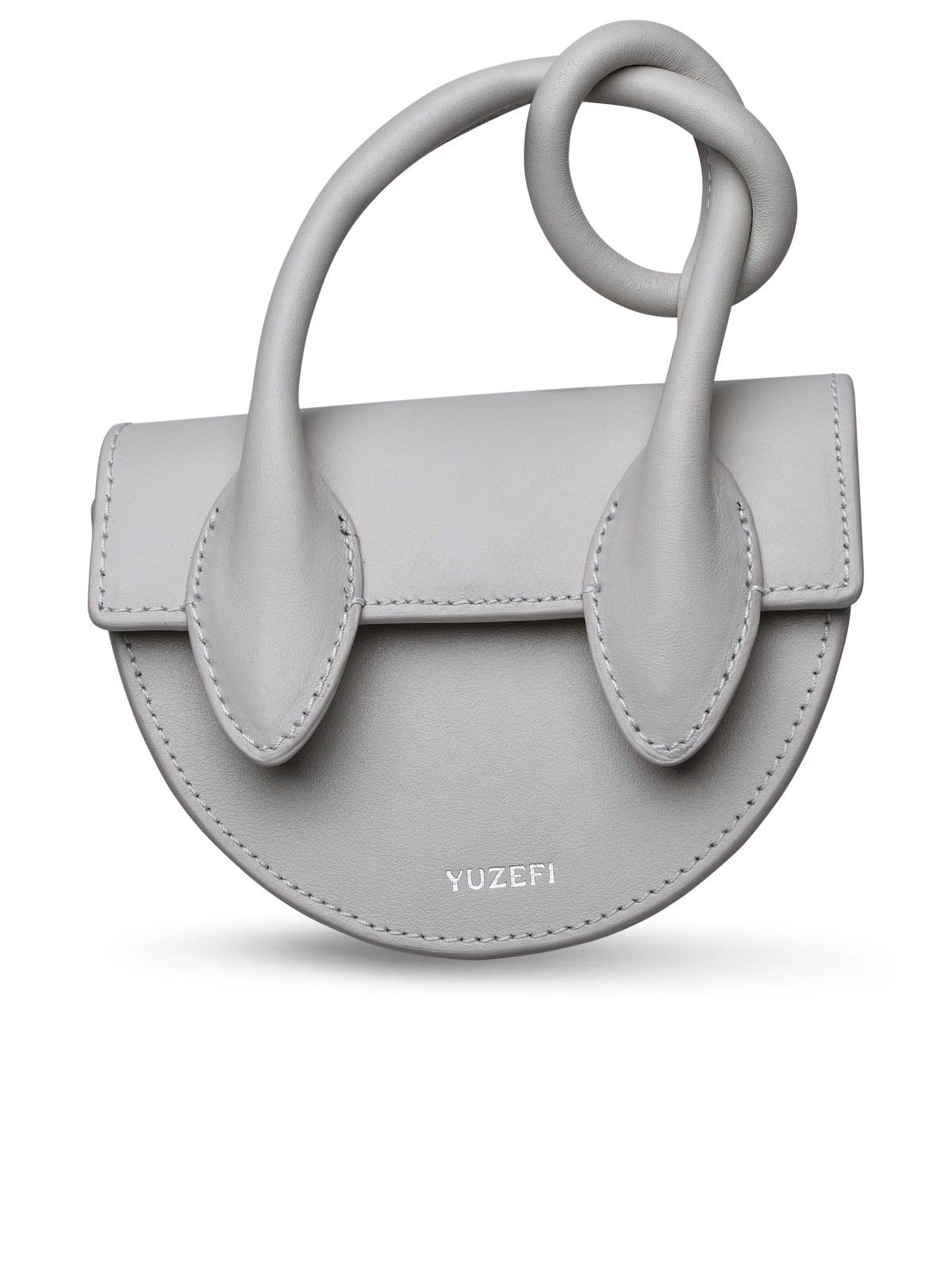 Yuzefi White Leather Bag Woman