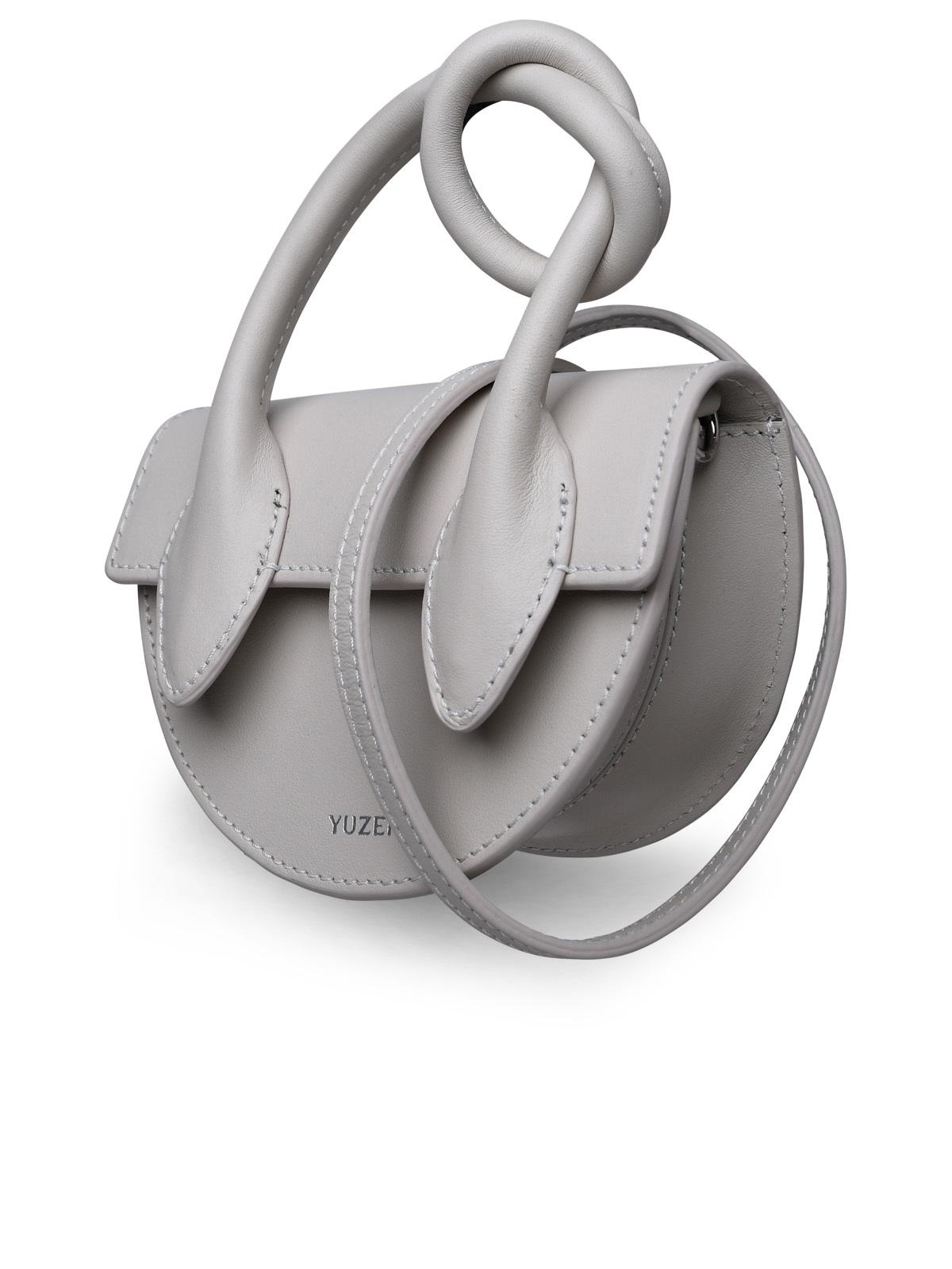 Yuzefi White Leather Bag Woman