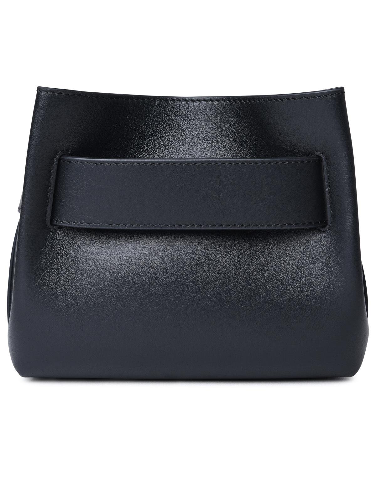 Yuzefi 'Shroom' Black Leather Bag Woman