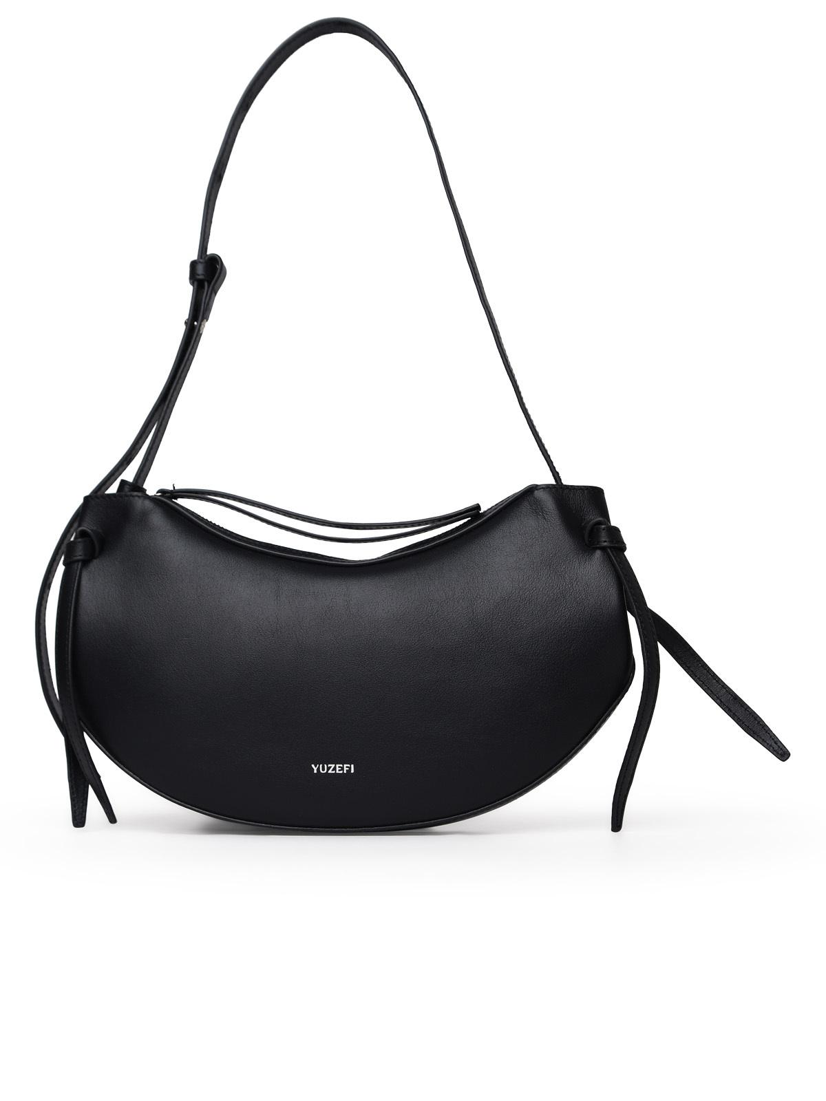 Yuzefi 'Fortune Cookie' Black Leather Bag Woman
