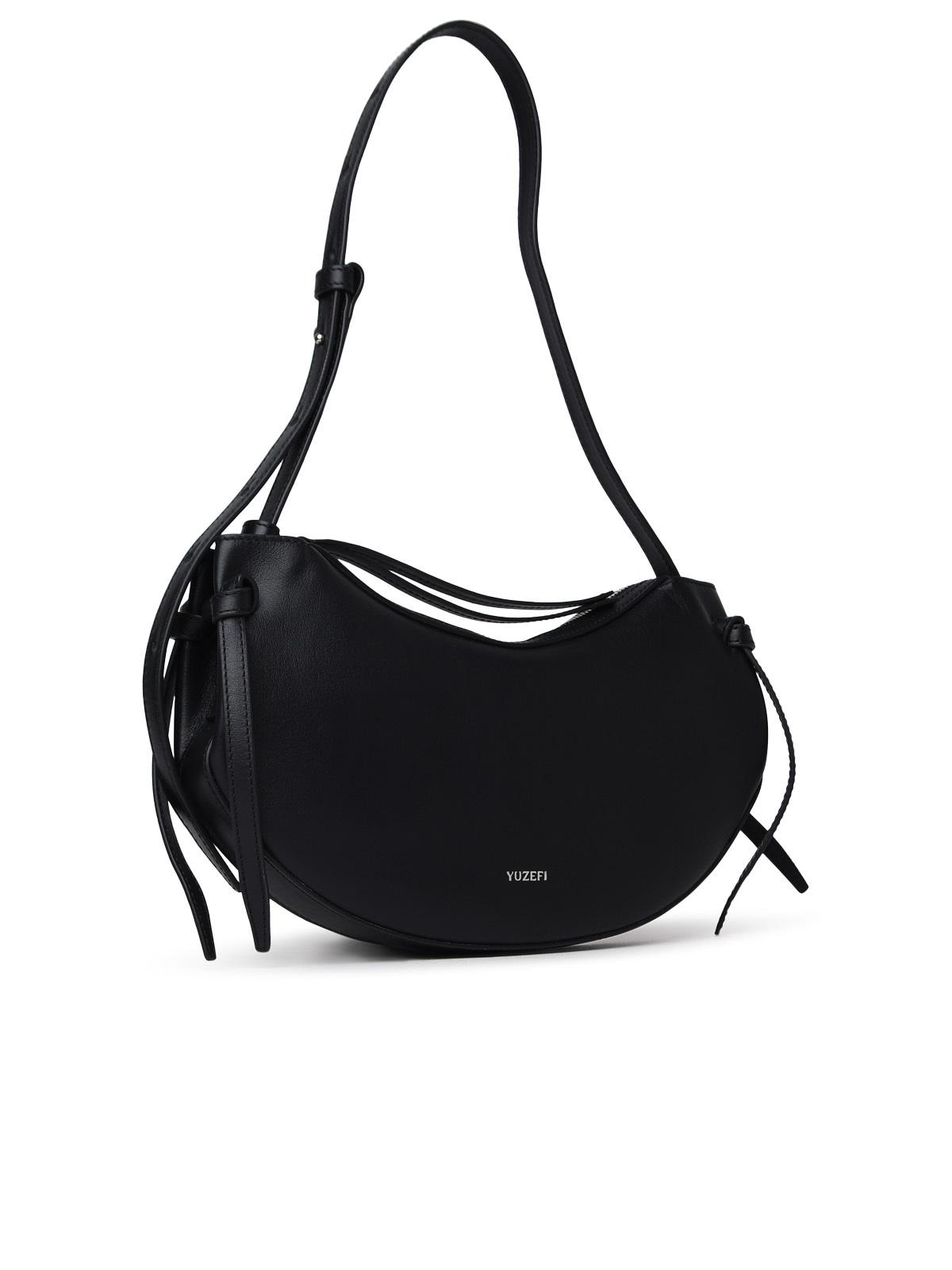 Yuzefi 'Fortune Cookie' Black Leather Bag Woman