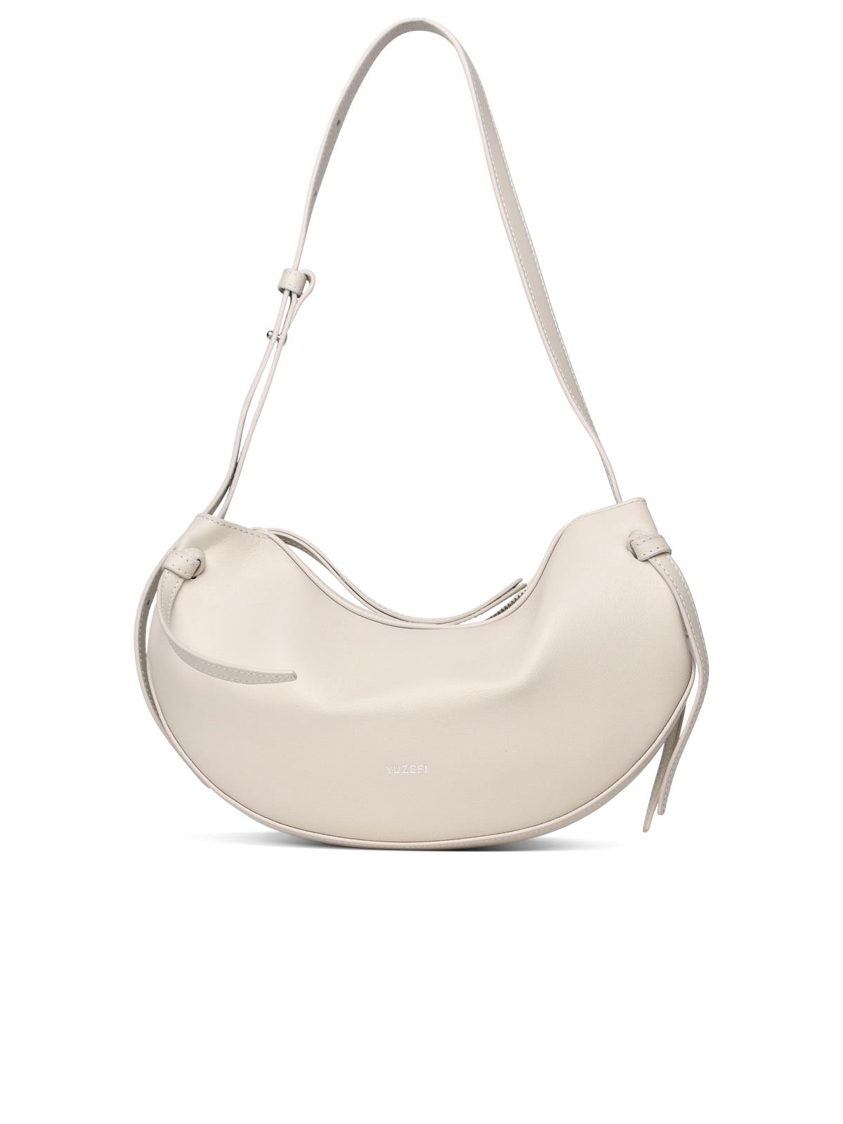 Yuzefi White Leather Bag Woman