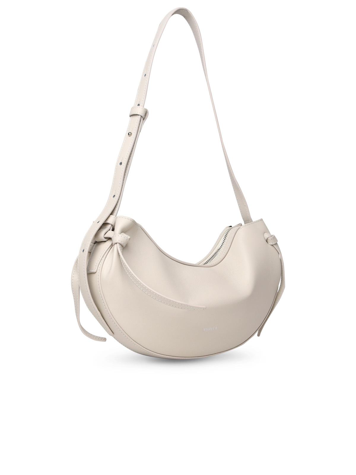 Yuzefi White Leather Bag Woman