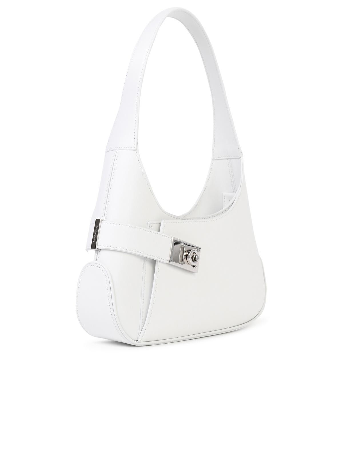 Salvatore Ferragamo 'Hobo' White Smooth Calf Leather Bag Woman