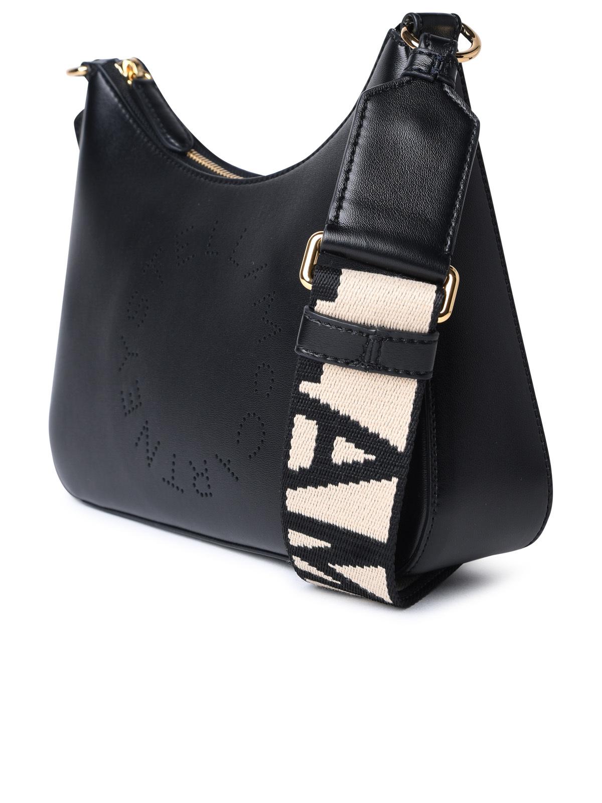 Stella Mccartney Black Leather Bag Woman
