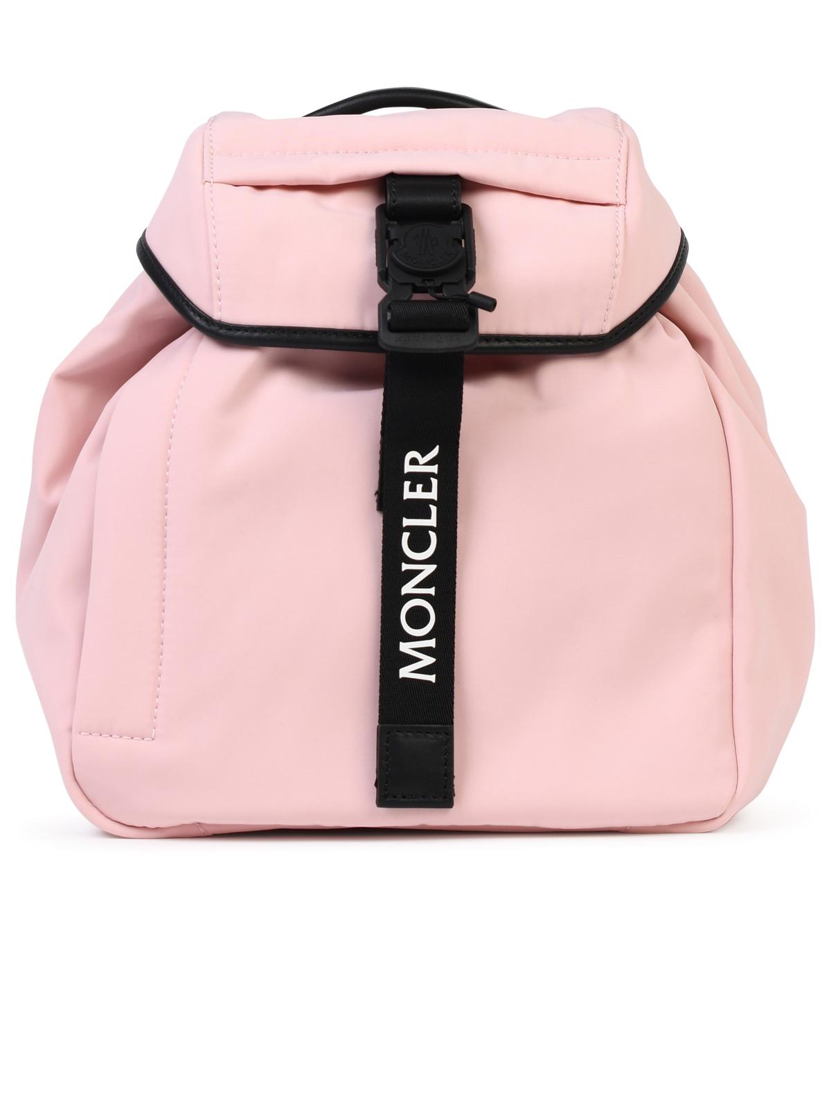 Moncler 'Trick' Pink Nylon Backpack Woman