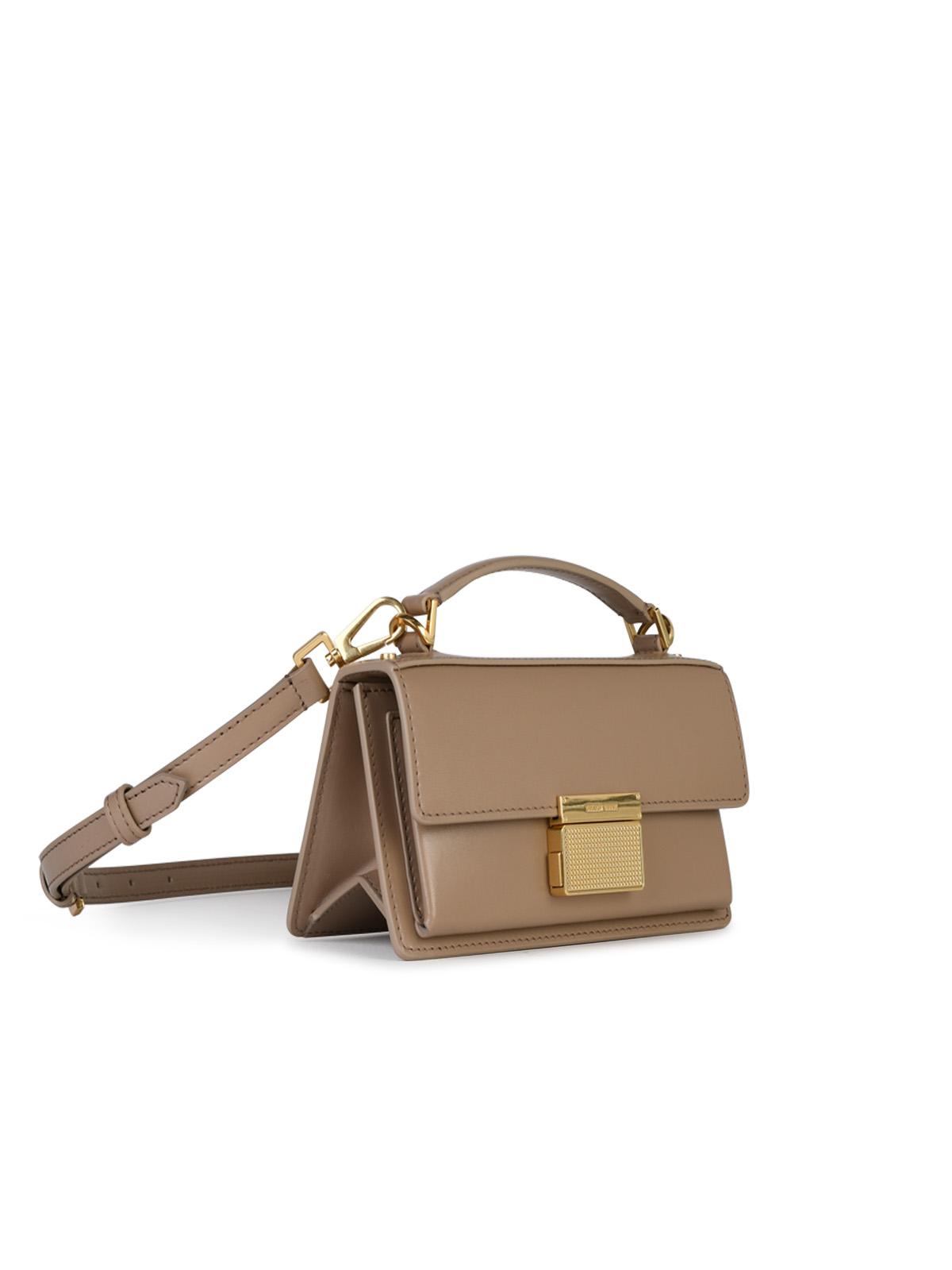 Golden Goose Small 'Venezia' Beige Palmellata Leather Bag Woman