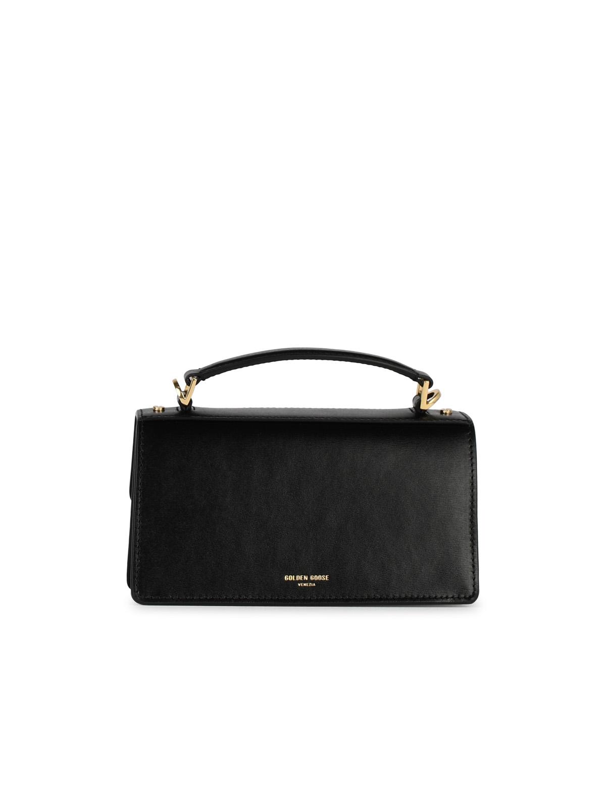 Golden Goose Small 'Venezia' Black Palmellata Leather Bag Woman
