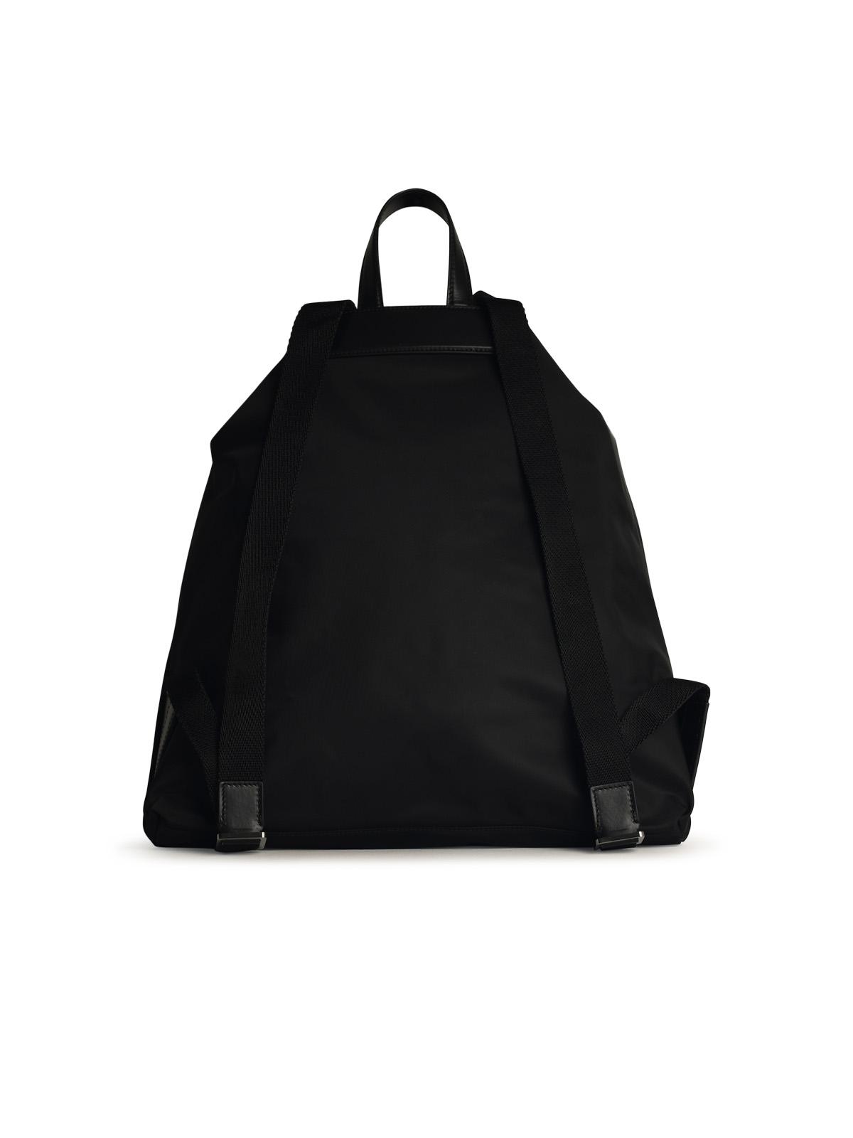 Dolce & Gabbana Black Nylon Backpack Man