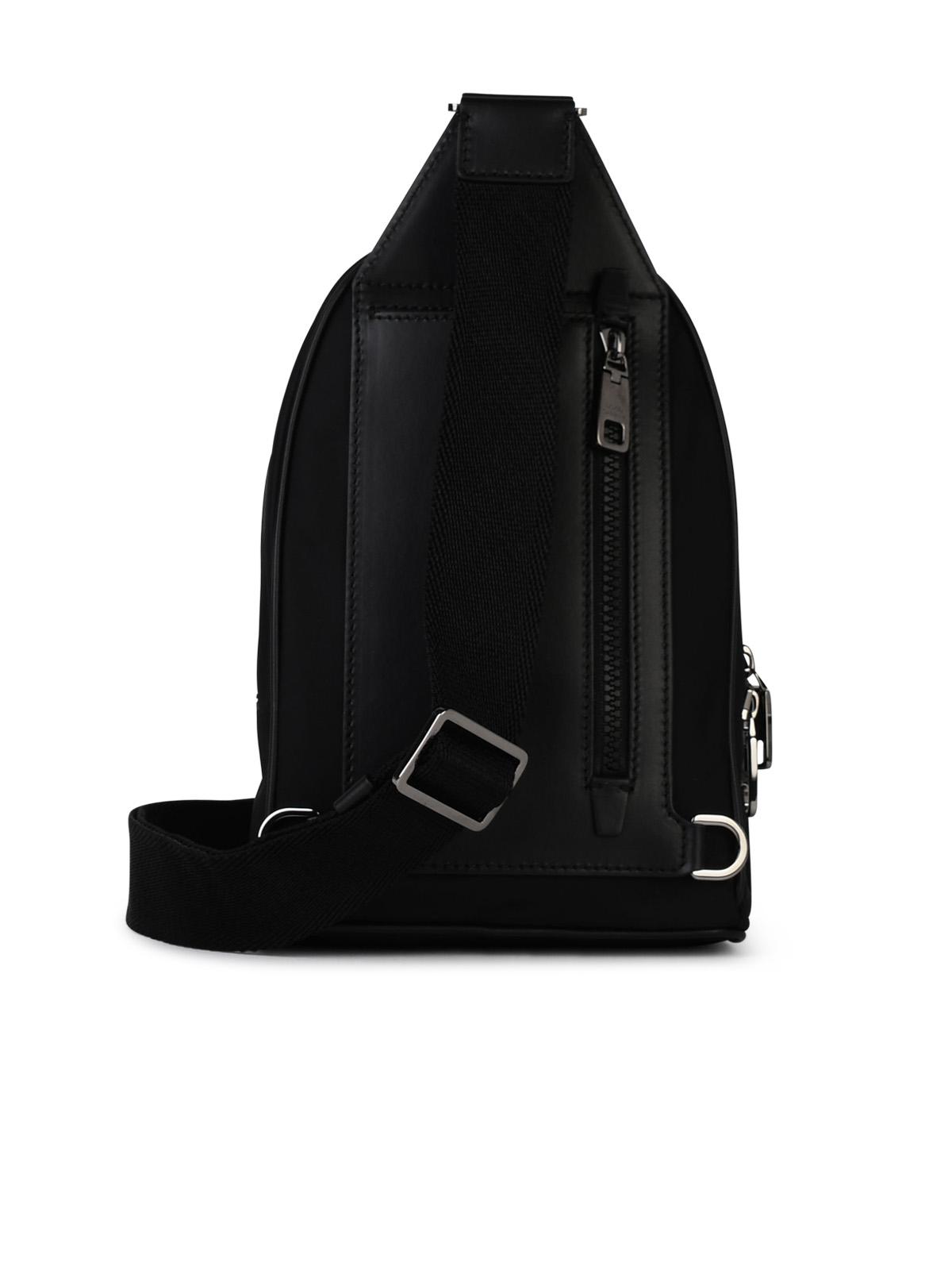 Dolce & Gabbana Black Nylon Shoulder Bag Man