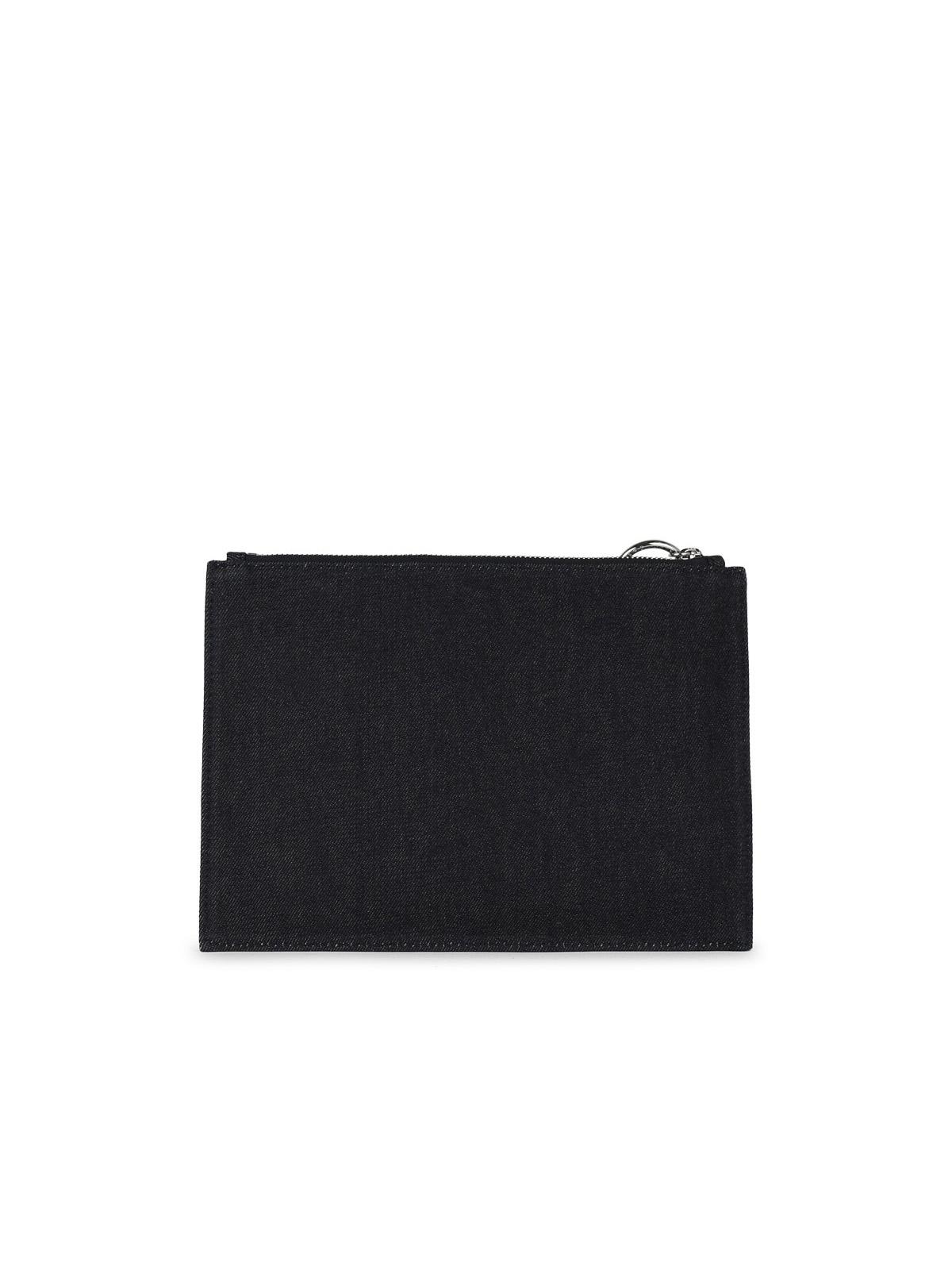 A.P.C. 'Tokyo' Blue Cotton Clutch Bag Man