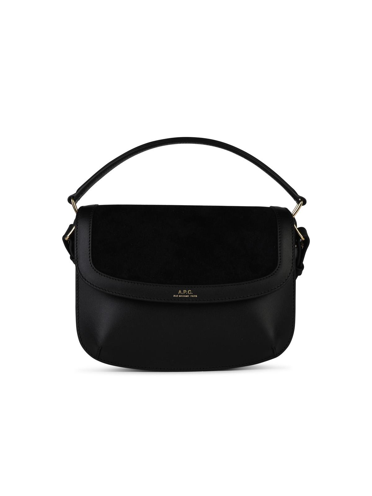 A.P.C. 'Sarah' 'Mini' Black Leather Bag Woman