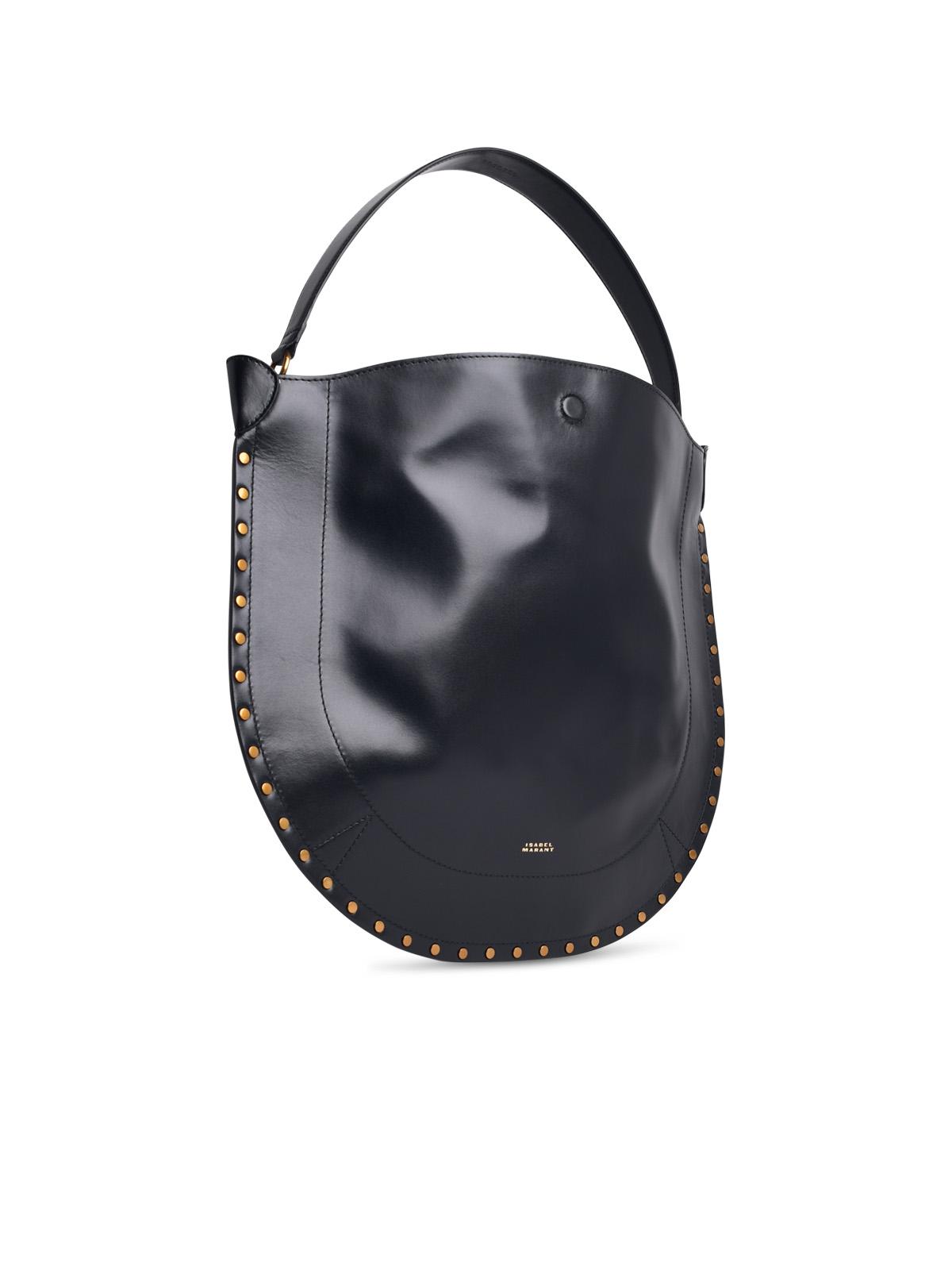 Isabel Marant 'Oskan' Black Soft Leather Bag Woman