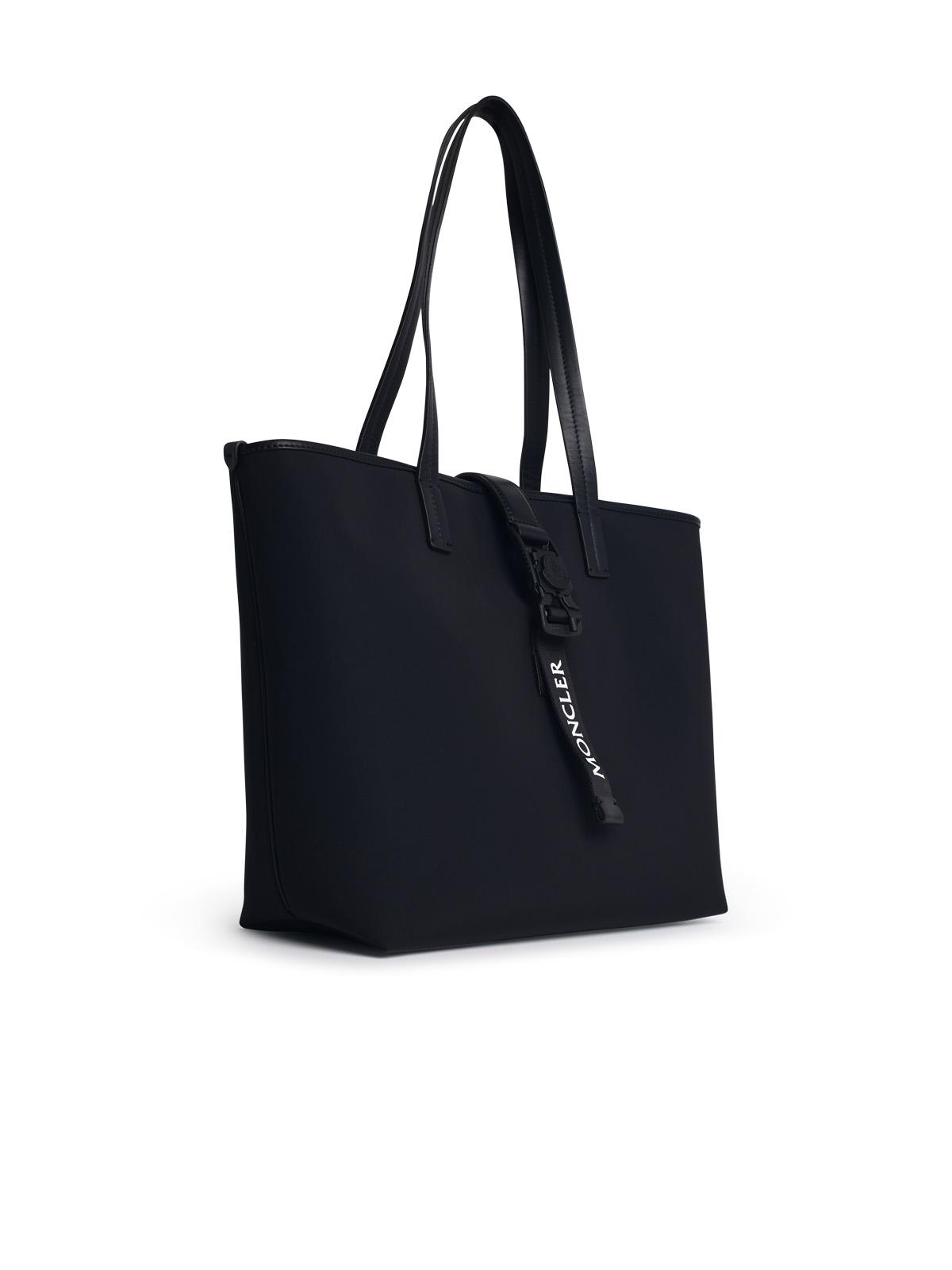 Moncler 'Trick' Black Nylon Shopping Bag Woman