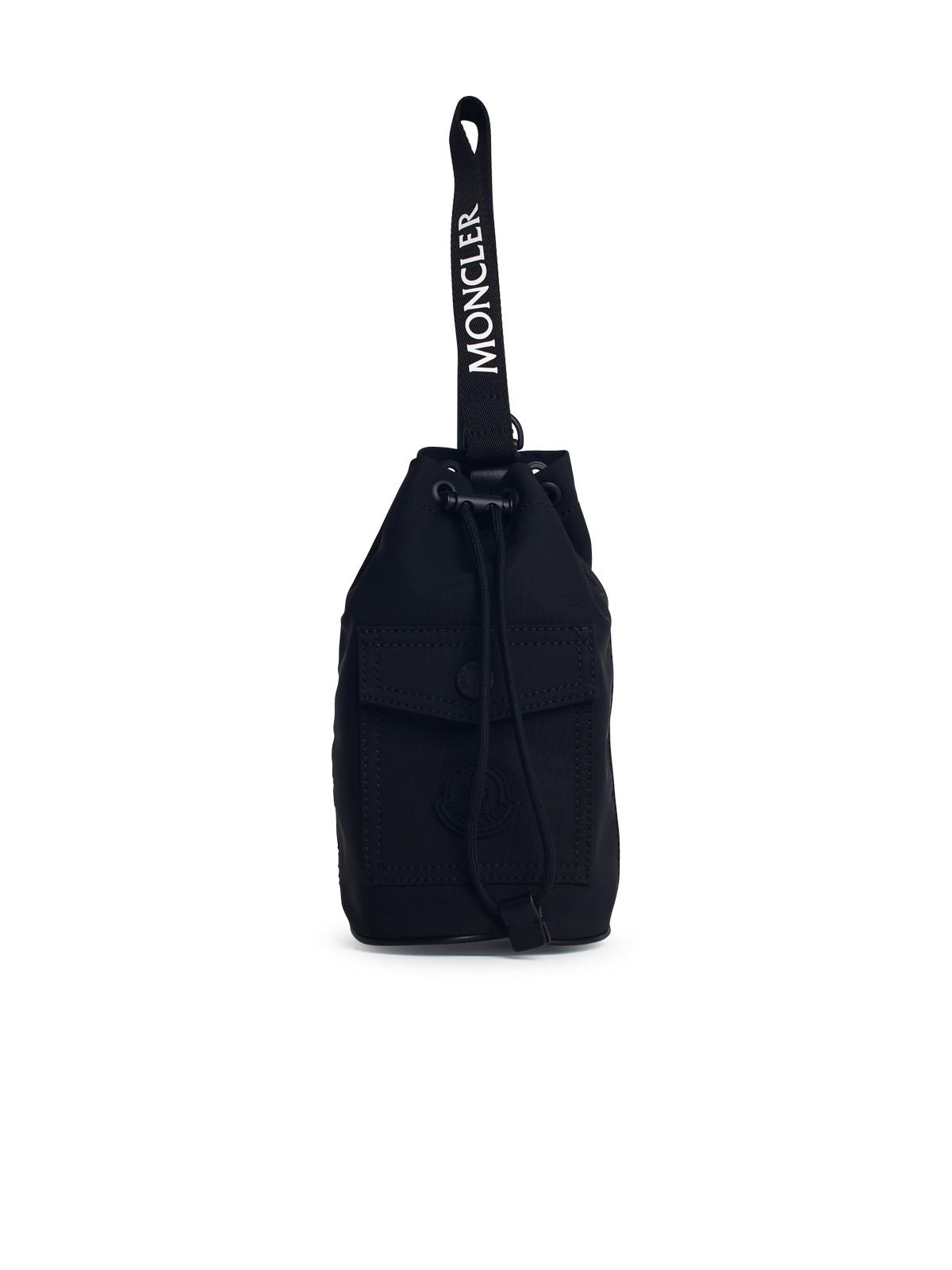 Moncler 'Trick' Black Nylon Bucket Bag Woman