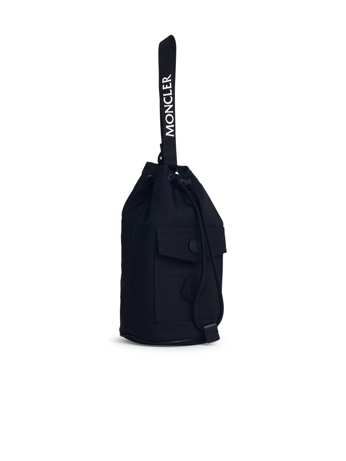 Moncler 'Trick' Black Nylon Bucket Bag Woman