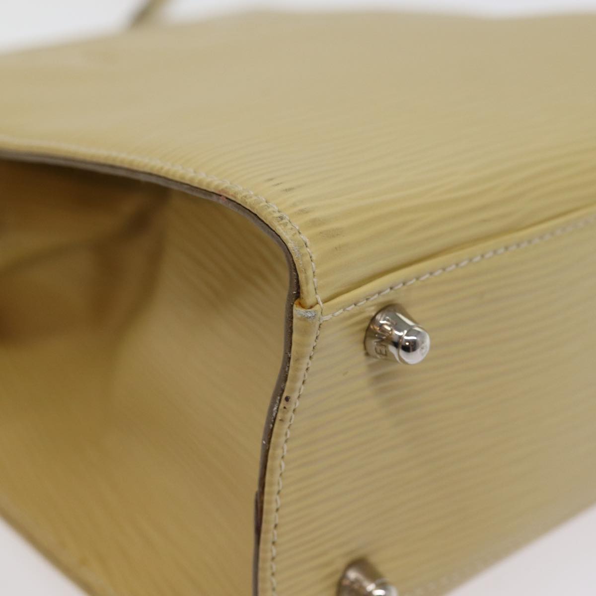 FENDI Hand Bag Leather 2way Beige 77006