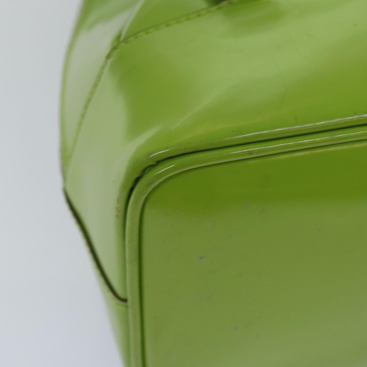 GUCCI Bamboo Body Bag Enamel Green 003 2113 0027 77013