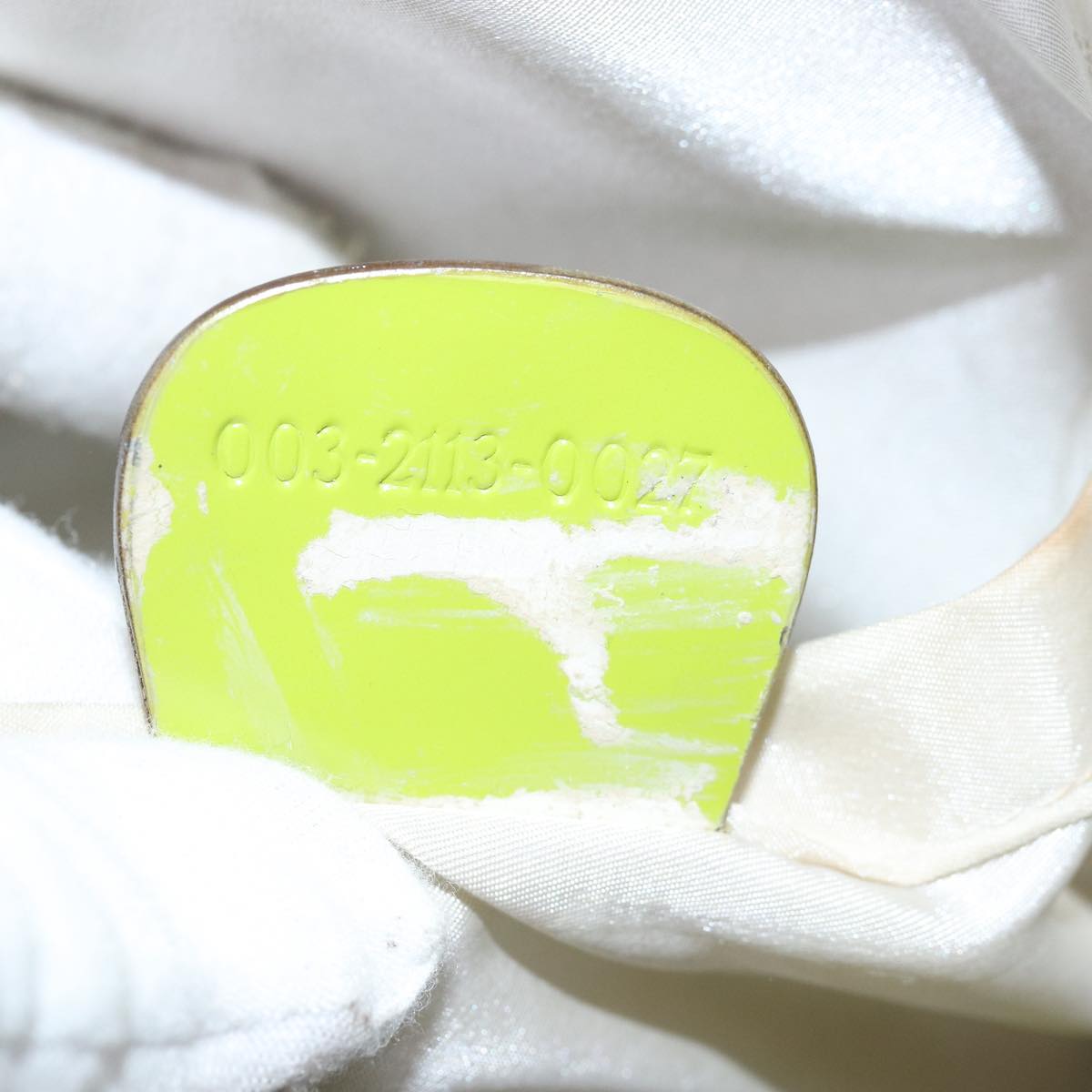 GUCCI Bamboo Body Bag Enamel Green 003 2113 0027 77013