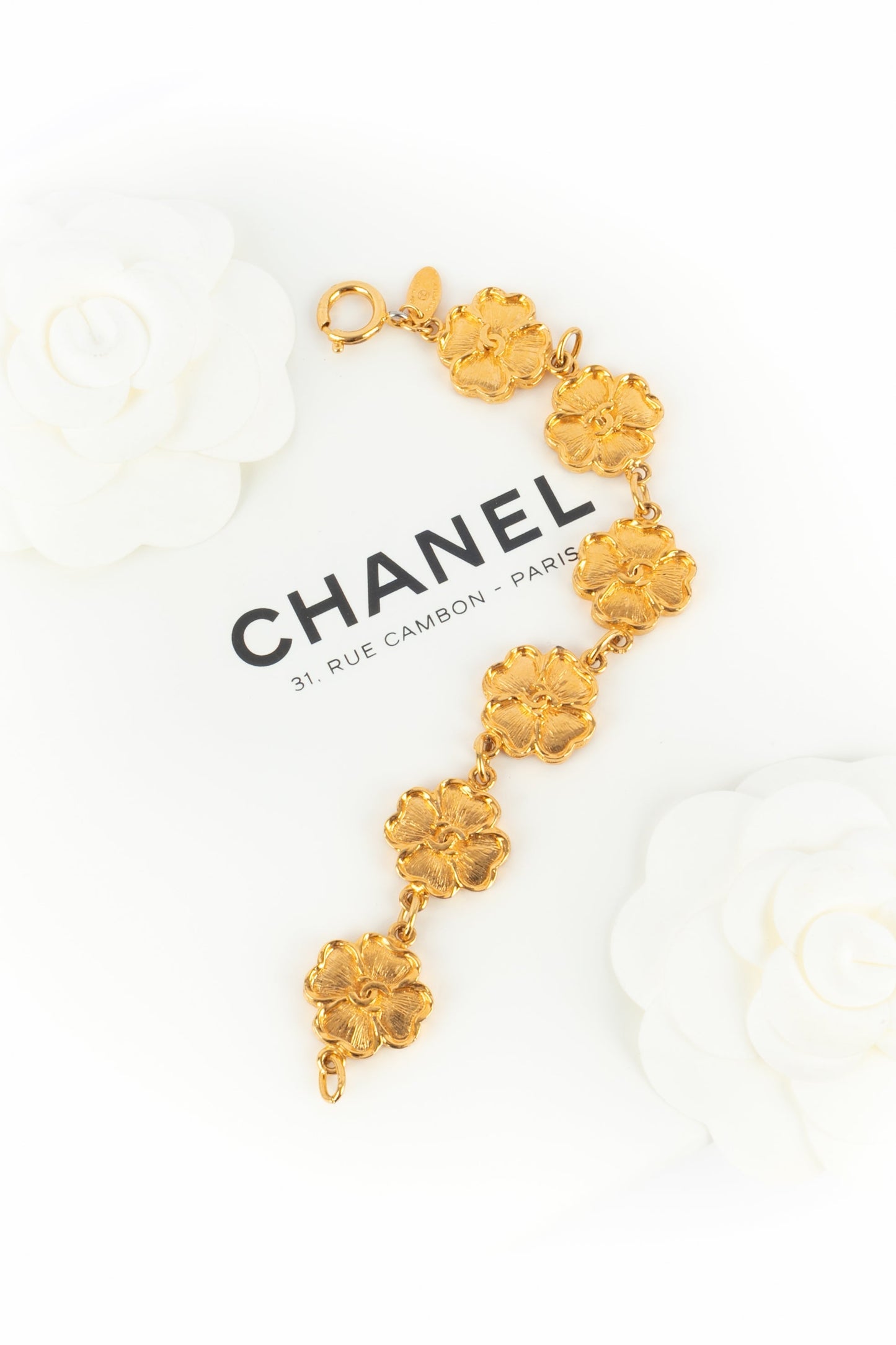 Bracelet trÃ¨fles Chanel 1980's